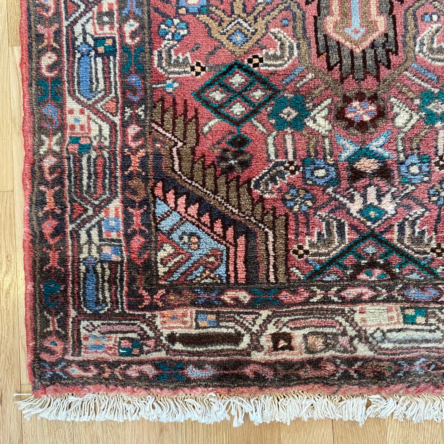 Vintage Rug, 2' 6 x 4' Red