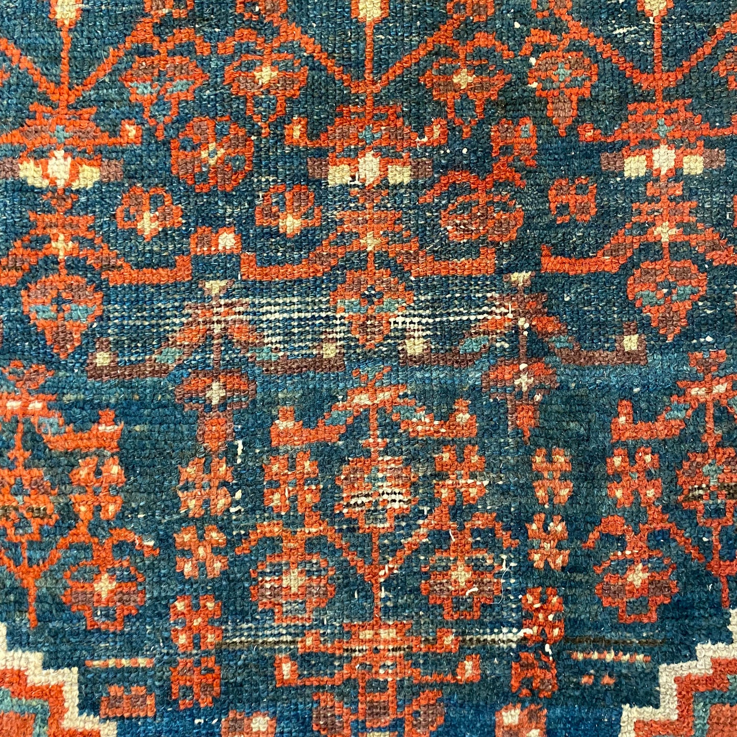 Vintage Rug, 3' 11 x 6' 4 Red Orange