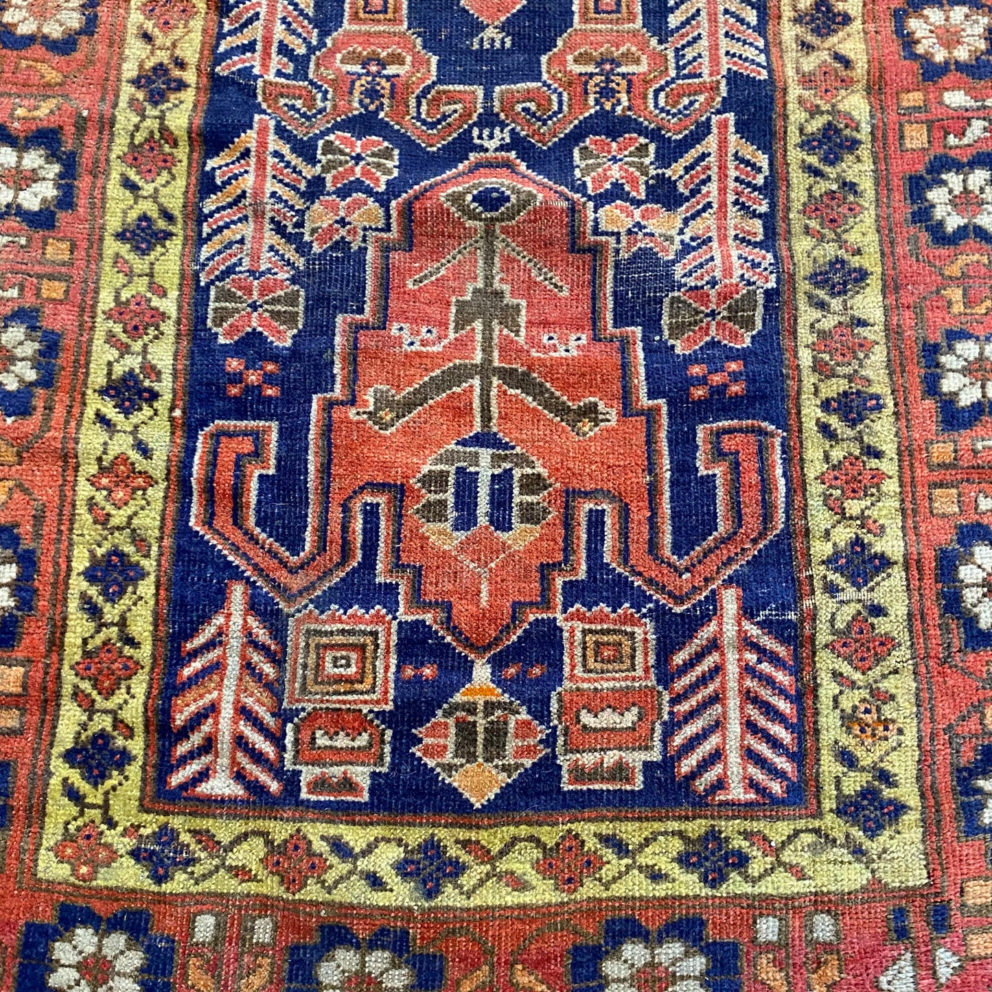 Vintage Rug, 3' 5 x 6' 6 Blue