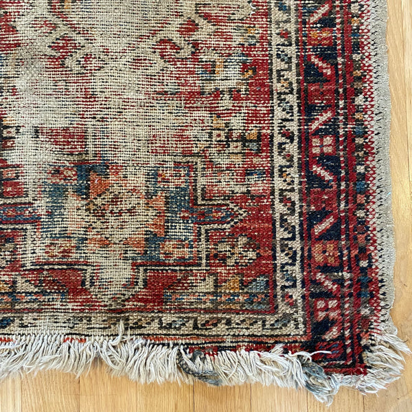 Vintage Rug, 1' 11 x 2' 11 Red