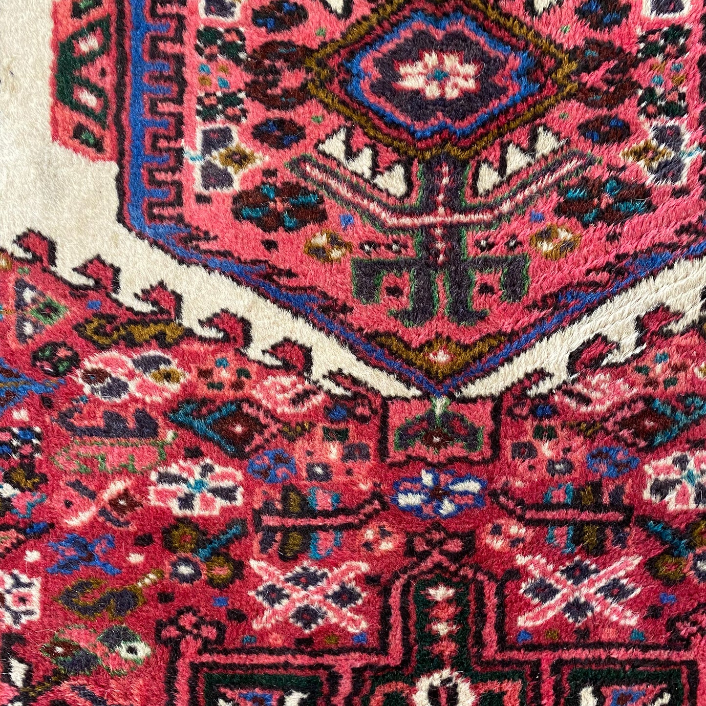 Vintage Rug, 3' 7 x 5' 2 Red