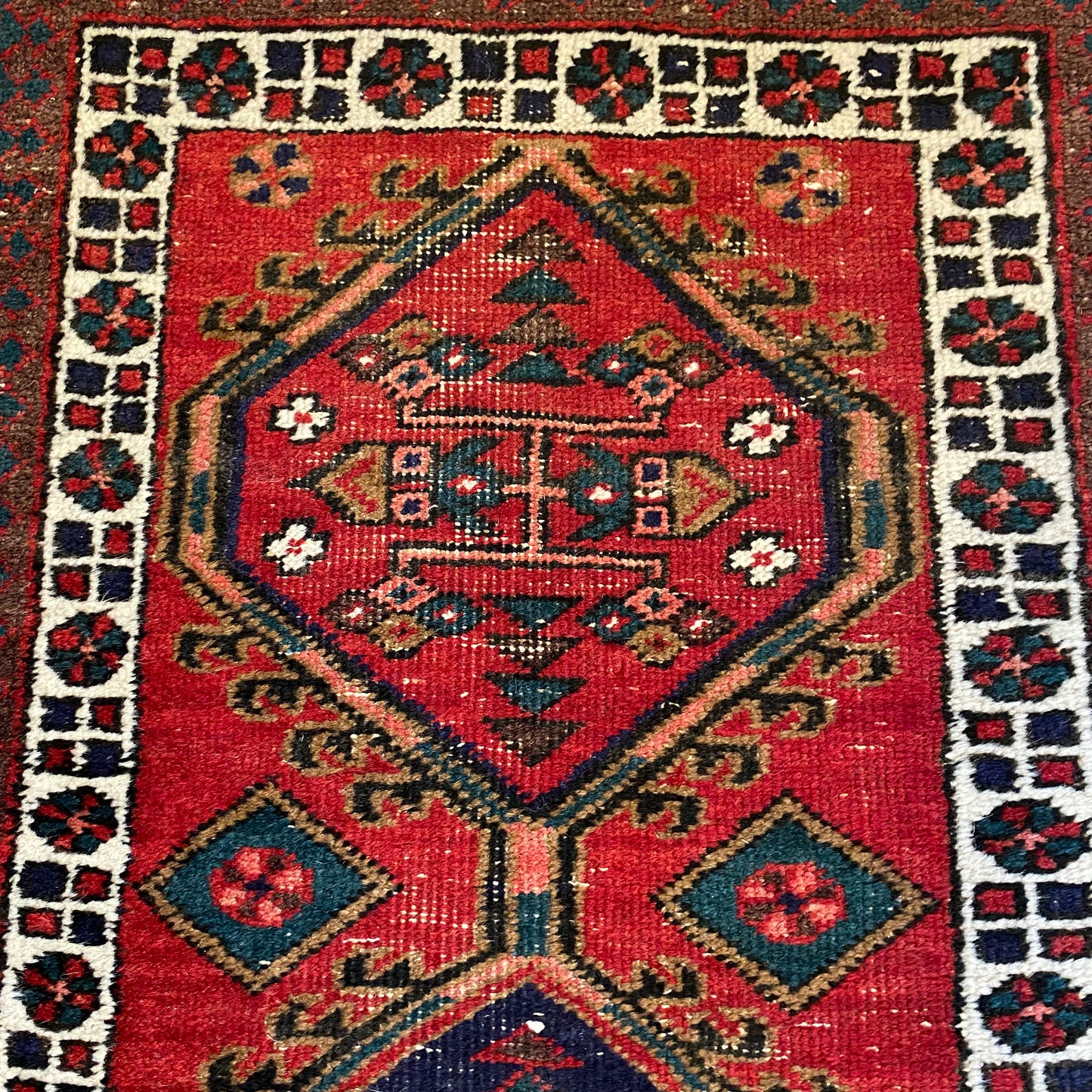 Vintage Rug, 1' 10 x 5' 1 Red
