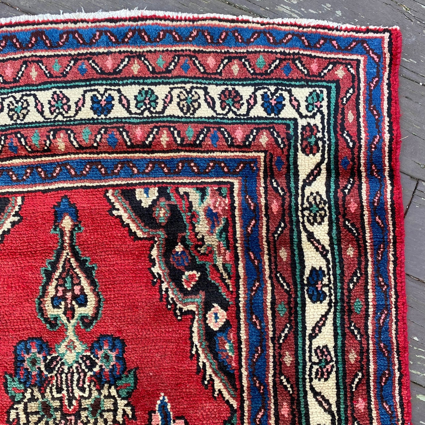 Vintage Rug, 3' 8 x 9' 4 Red