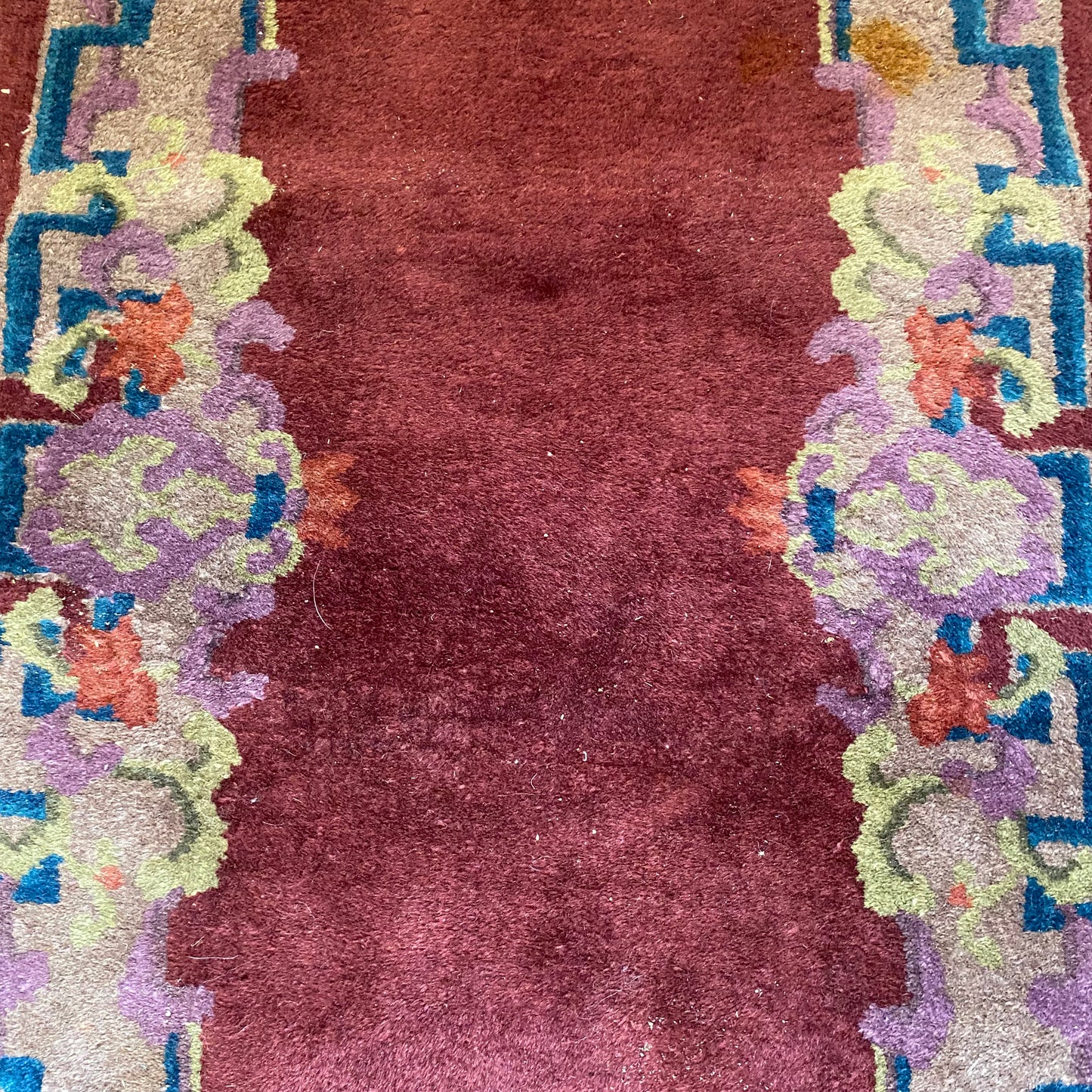 Vintage Rug, 2' x 4' Magenta