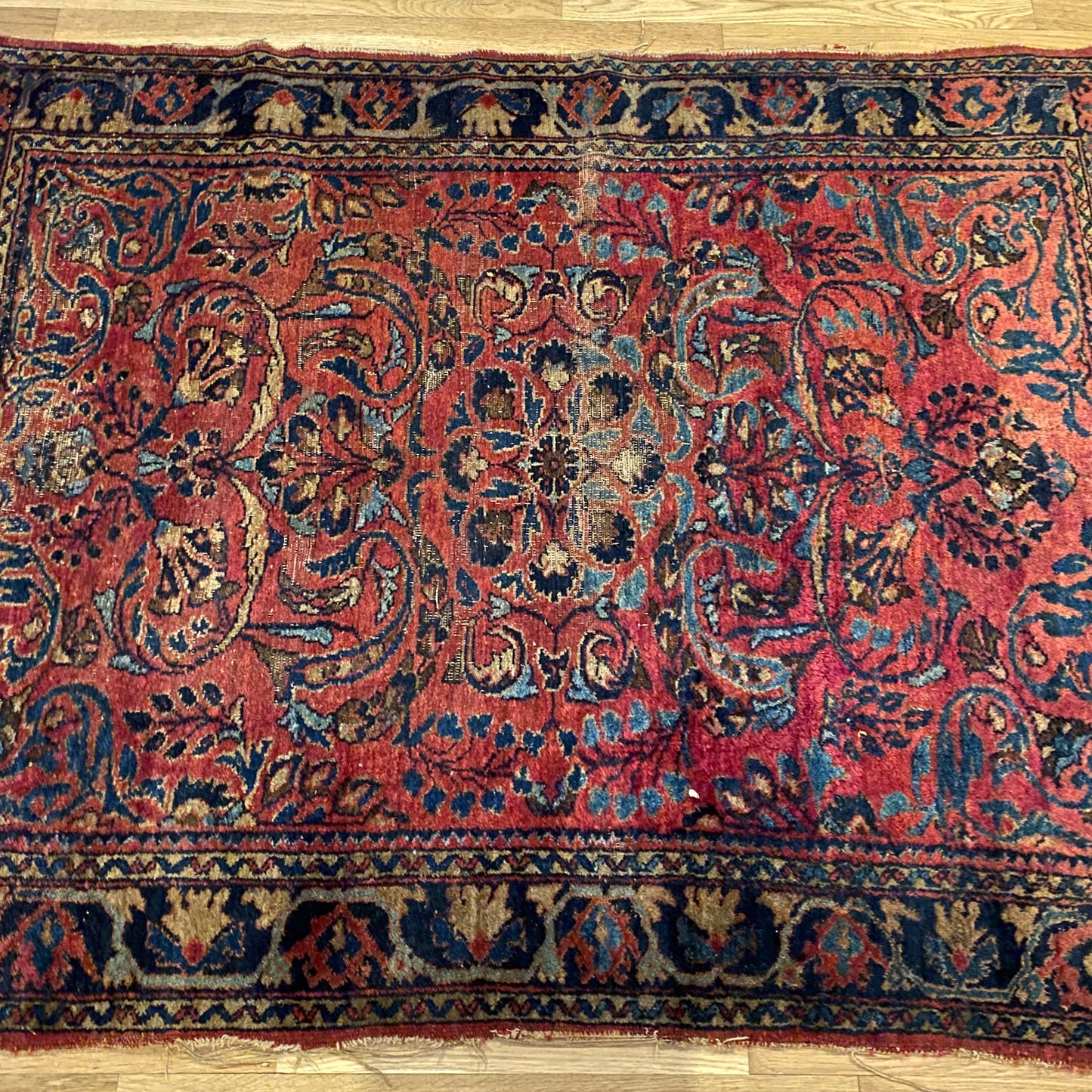 Vintage Rug, 3' 10 x 4' 10 Pink