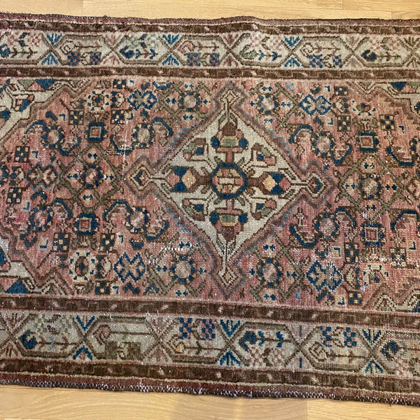 Vintage Rug, 3' 3 x 4' 11 Soft Red