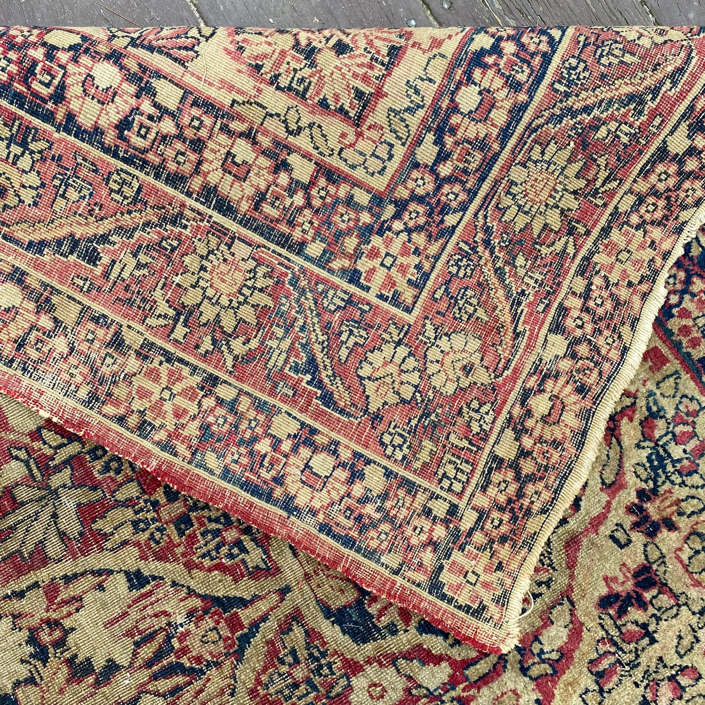 Antique Rug, 4' x 6' 9 Magenta