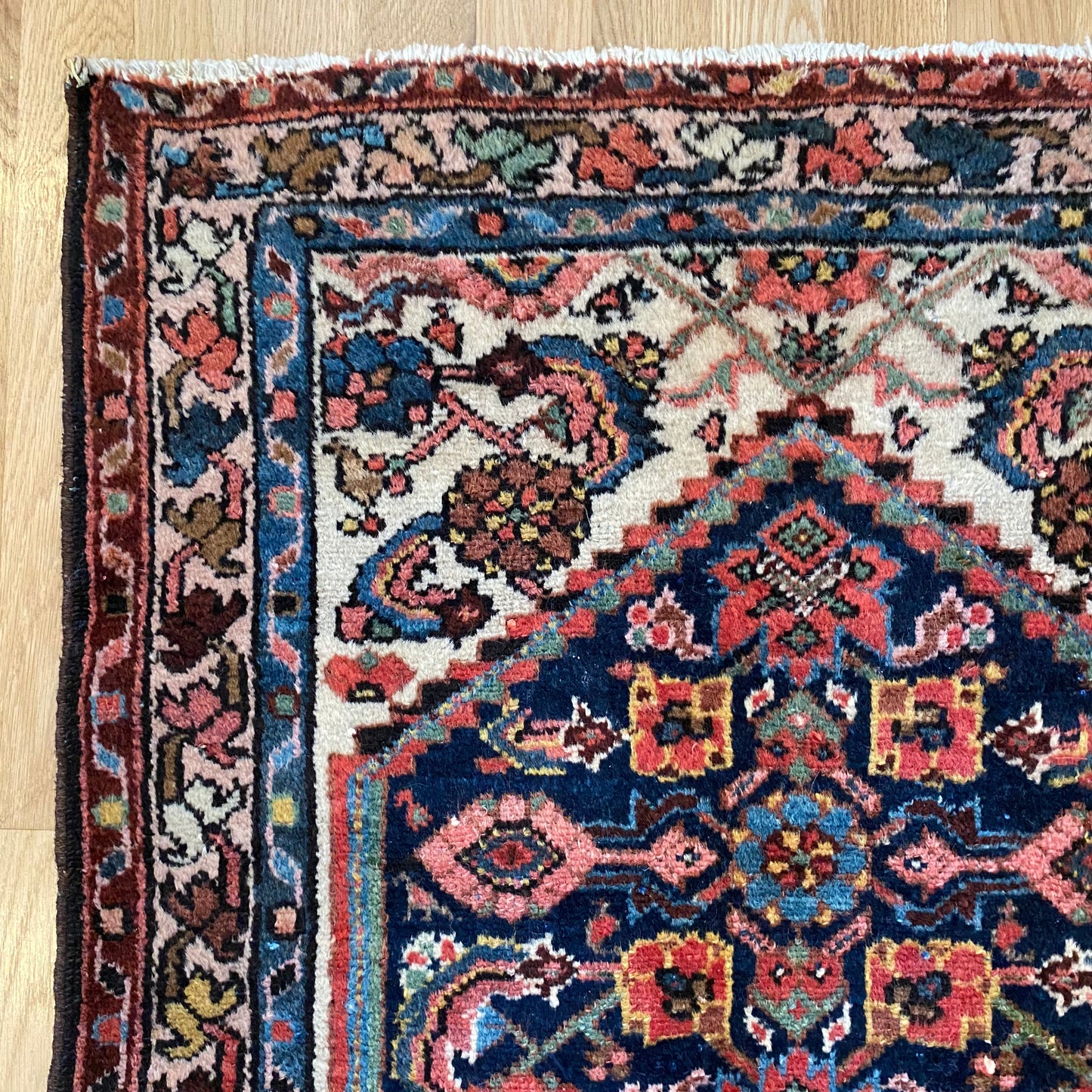 Vintage Rug, 2' 4 x 4' 2 Blue