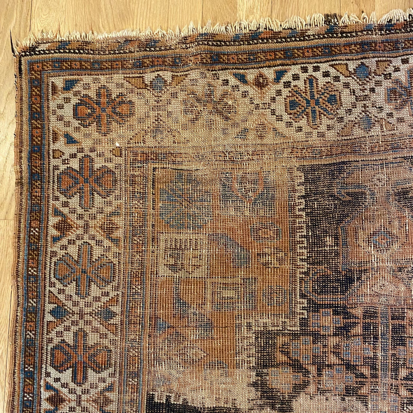 Antique Rug, 4' x 6' Navy