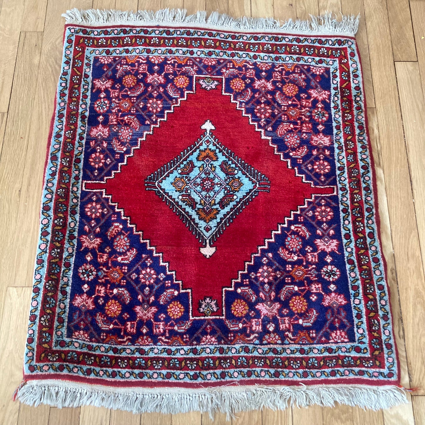 Vintage Rug, 2' 5 x 3' 1 Blue