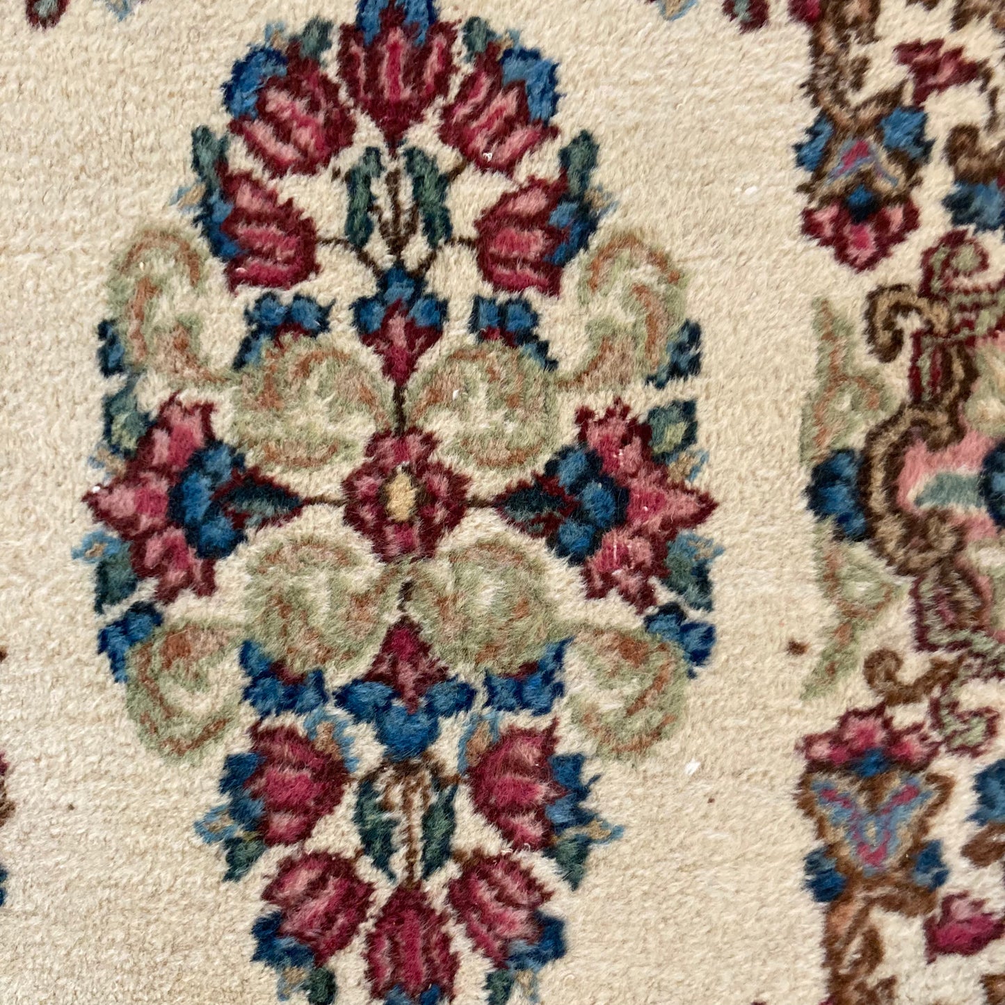 Vintage Rug, 2' x 4' 2 White