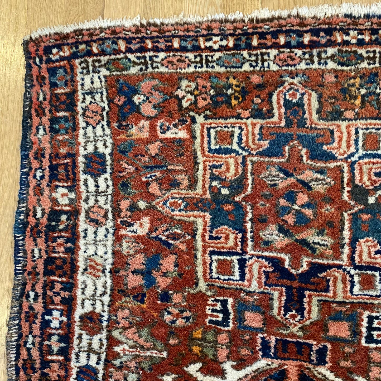 Vintage Rug, 2' 6 x 4' 1 Orange Brown