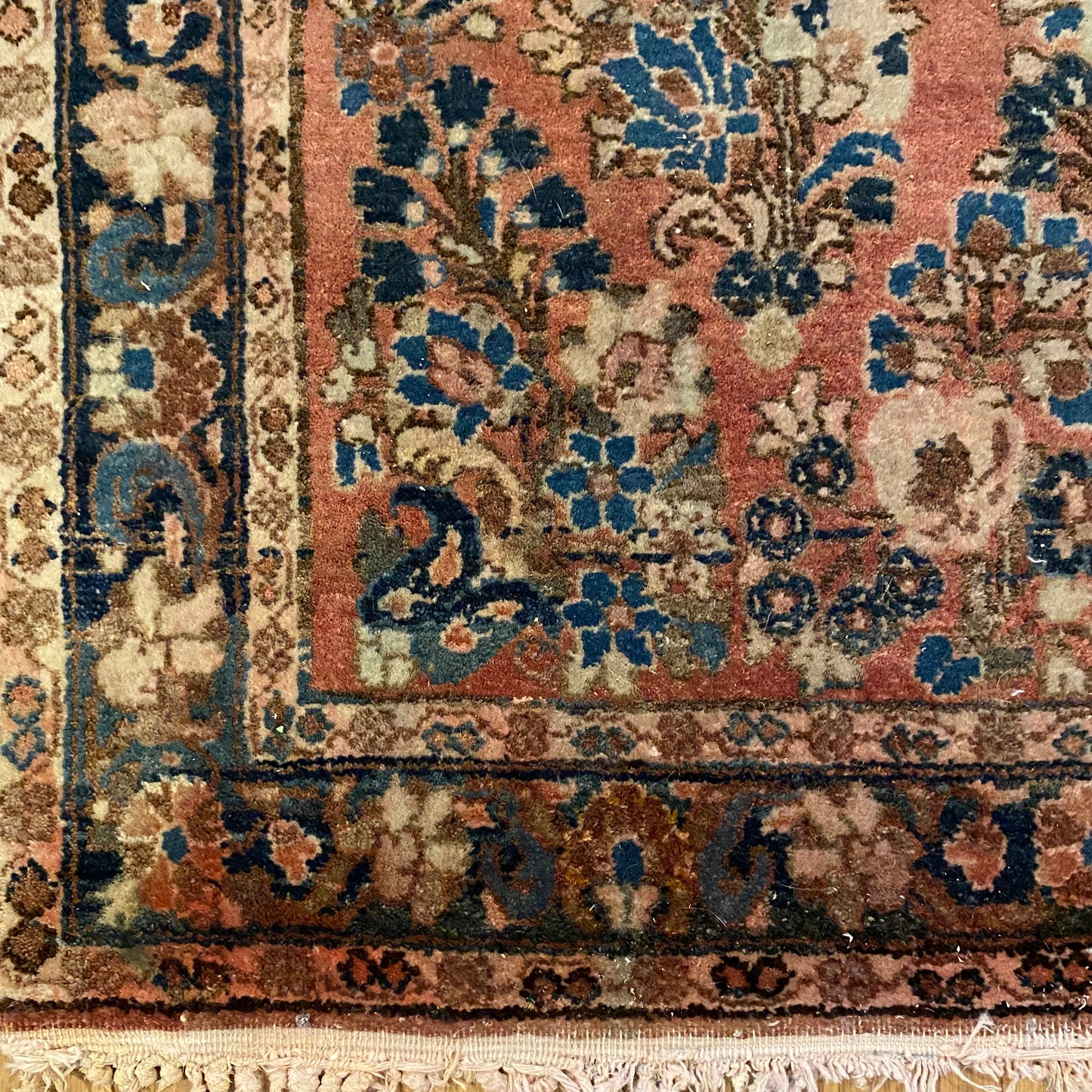 Vintage Rug, 3' 5 x 5' 5 Soft Red