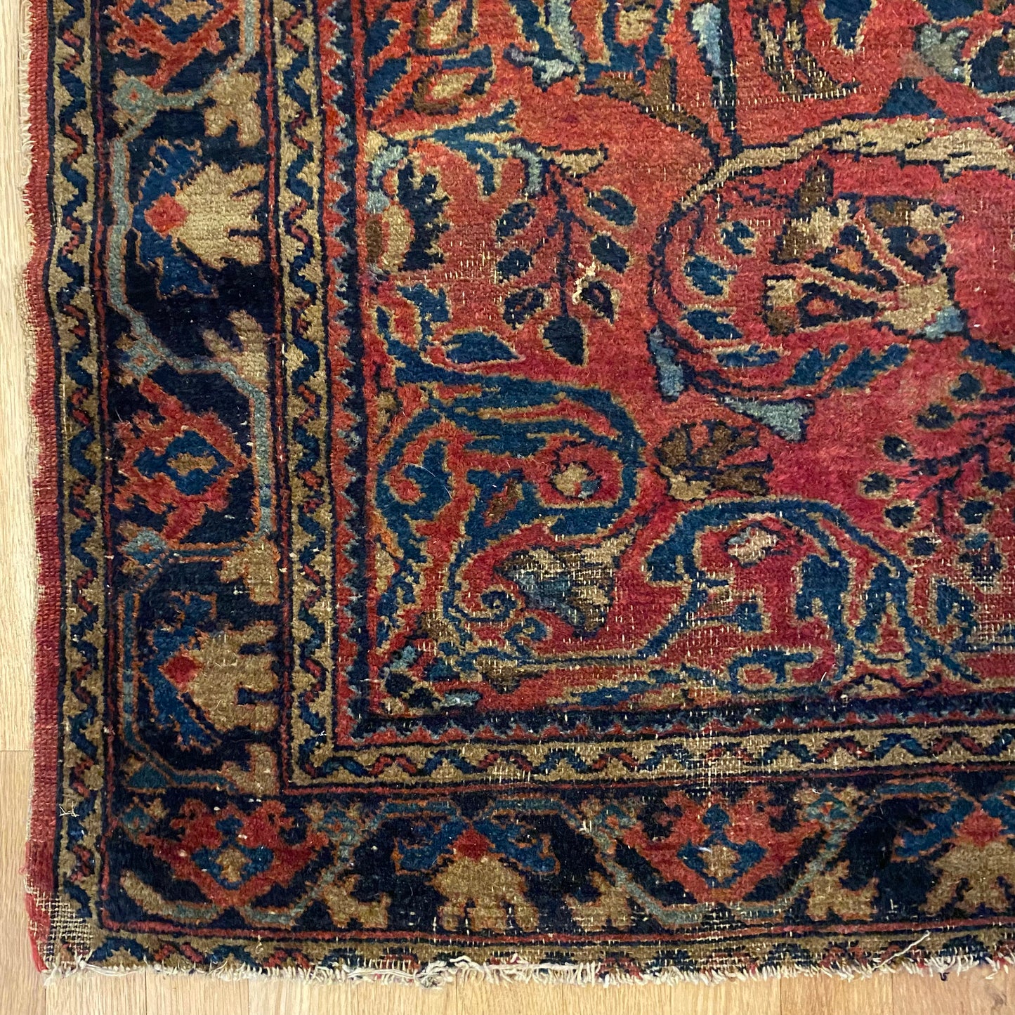 Vintage Rug, 3' 10 x 4' 10 Pink