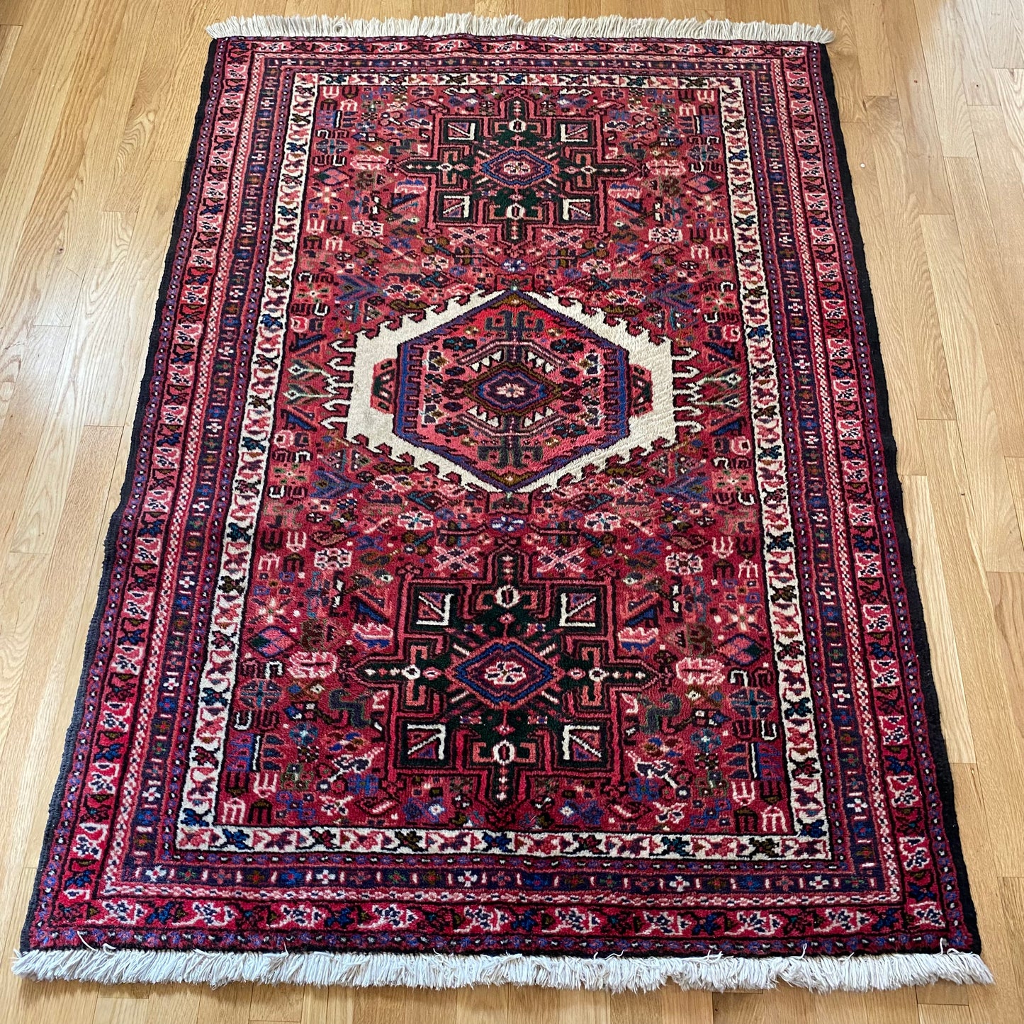 Vintage Rug, 3' 7 x 5' 2 Red