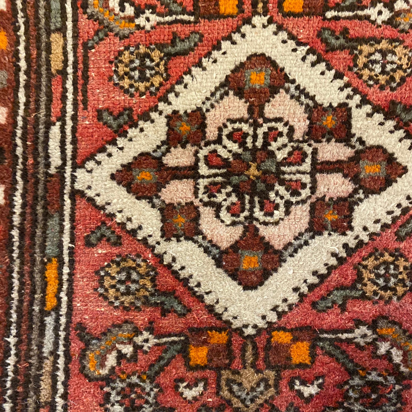 Vintage Rug, 2' 1 x 3' 2 Soft Red