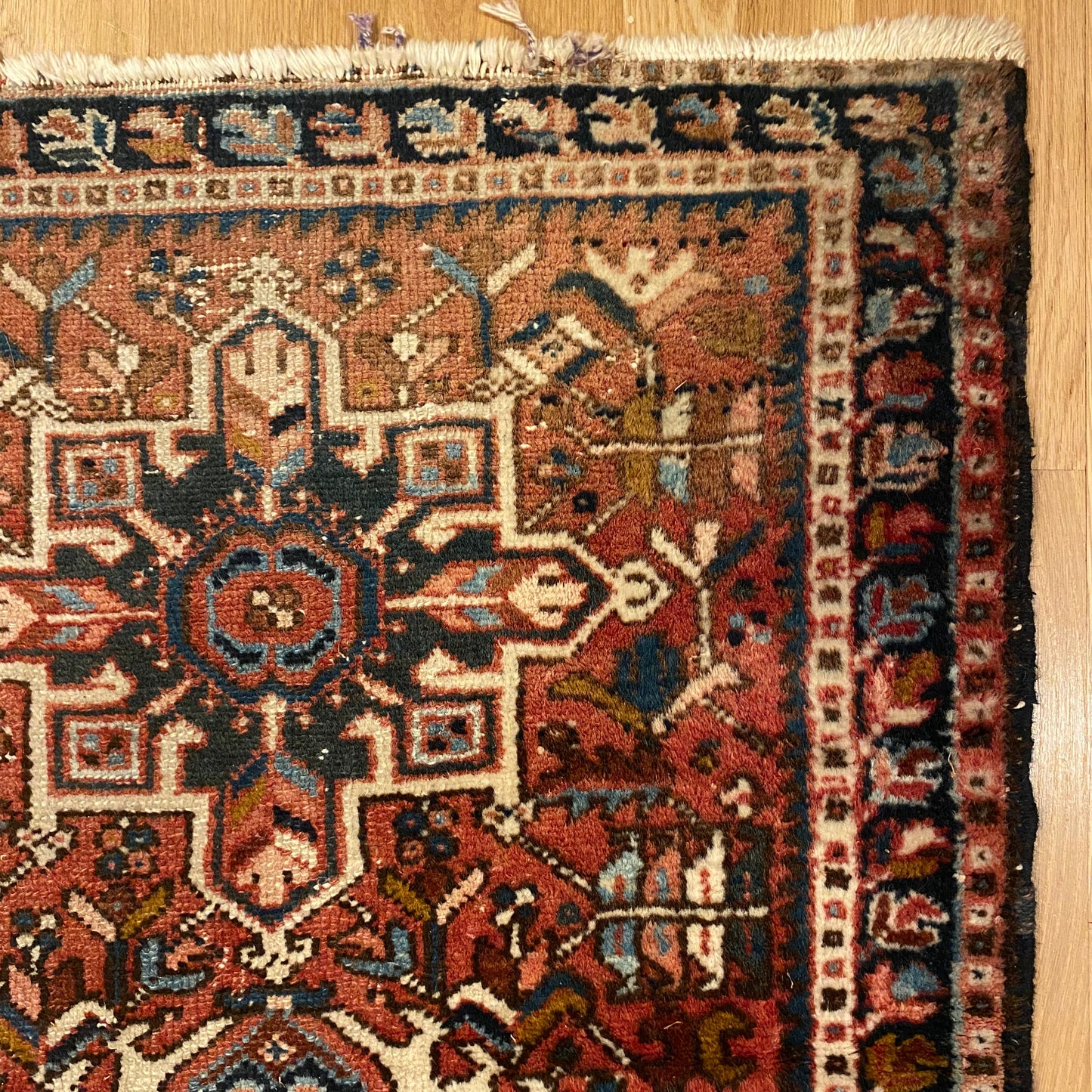 Vintage Rug, 2' 5 x 4' Red