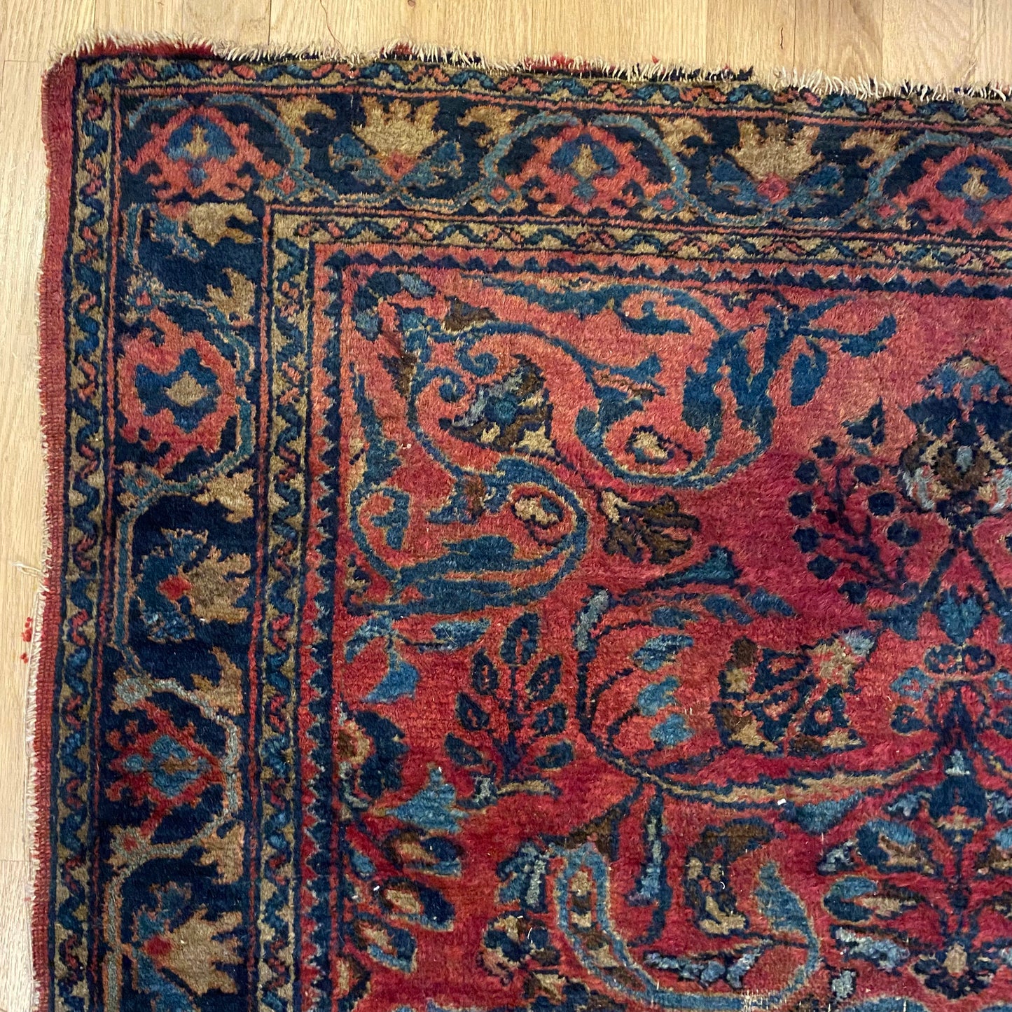 Vintage Rug, 3' 10 x 4' 10 Pink