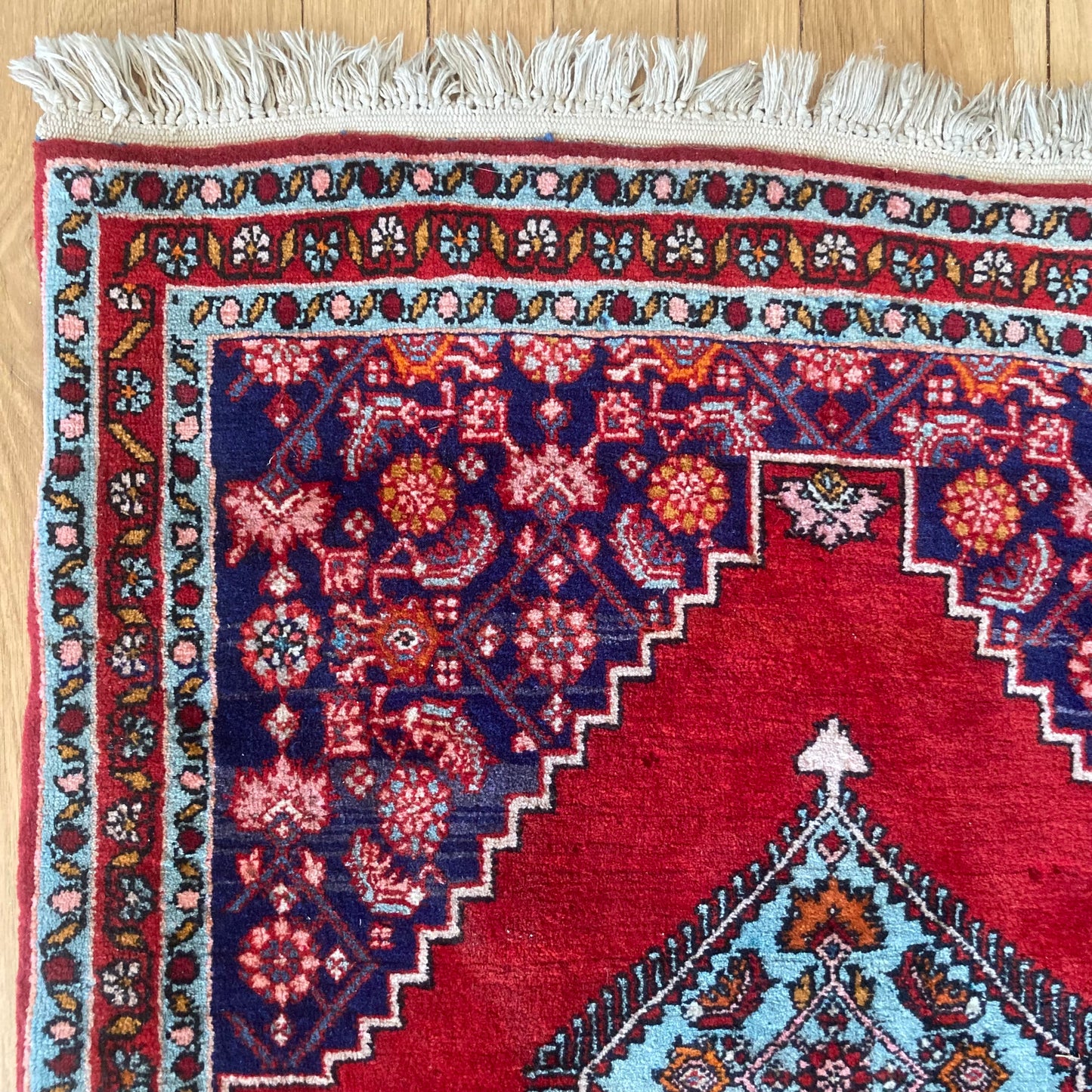 Vintage Rug, 2' 5 x 3' 1 Blue
