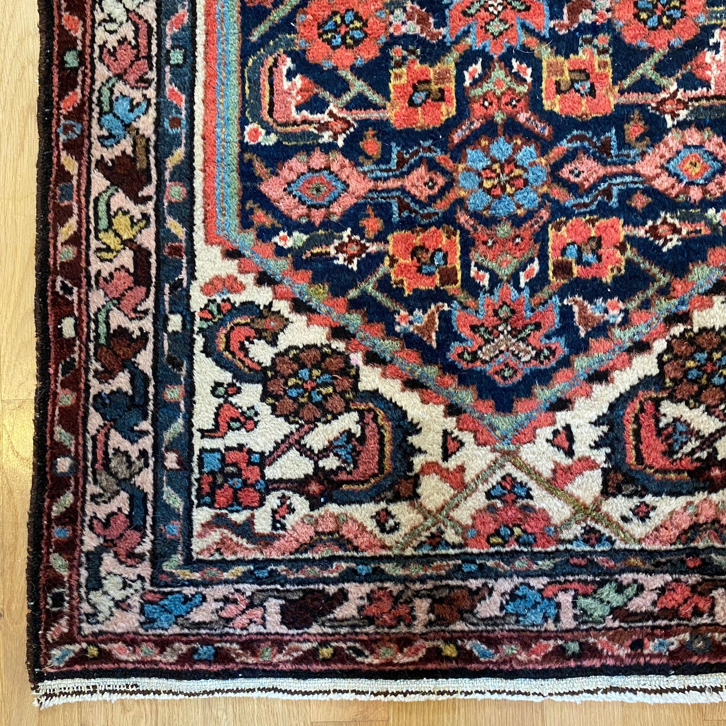 Vintage Rug, 2' 4 x 4' 2 Blue