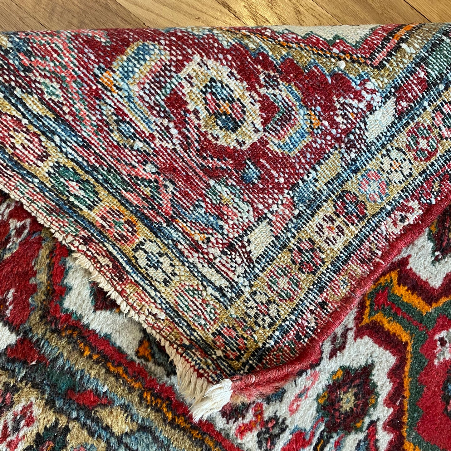 Vintage Rug, 2' 5 x 4' 2 White