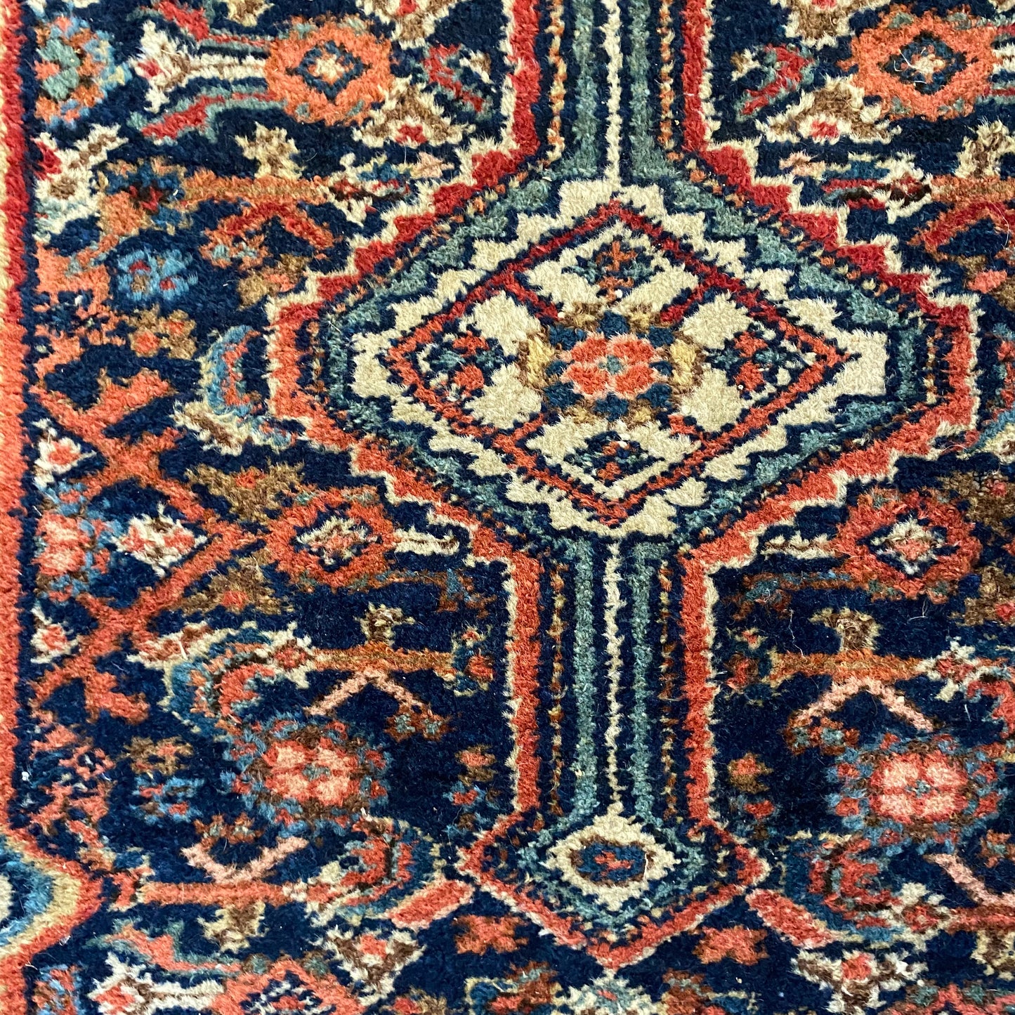 Vintage Rug, 2' 4 x 3' 8 Blue
