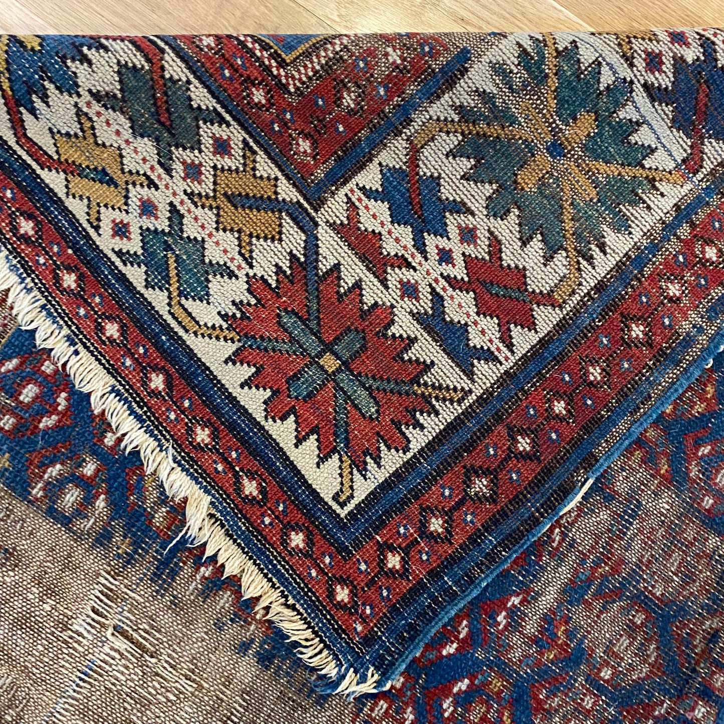 Antique Rug, 3' 6 x 5' 2 Blue