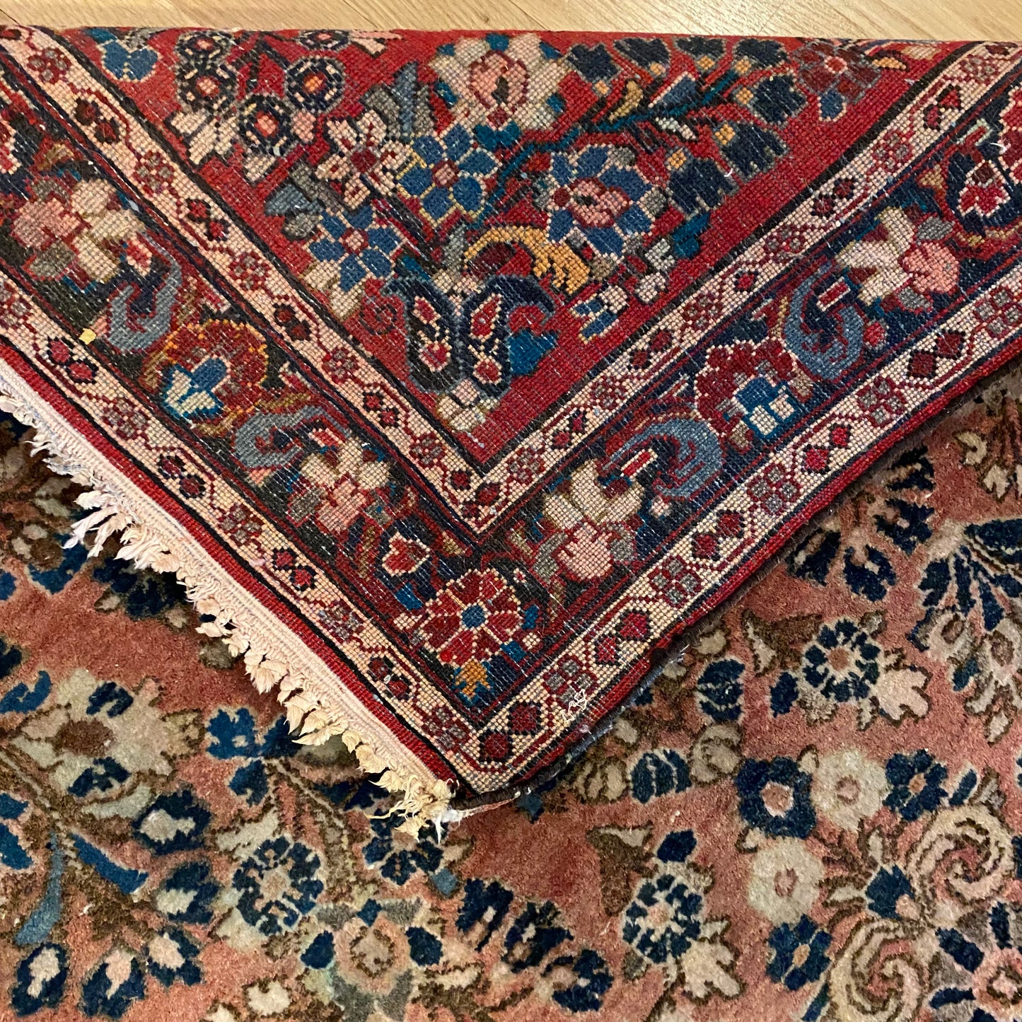 Vintage Rug, 3' 5 x 5' 5 Soft Red