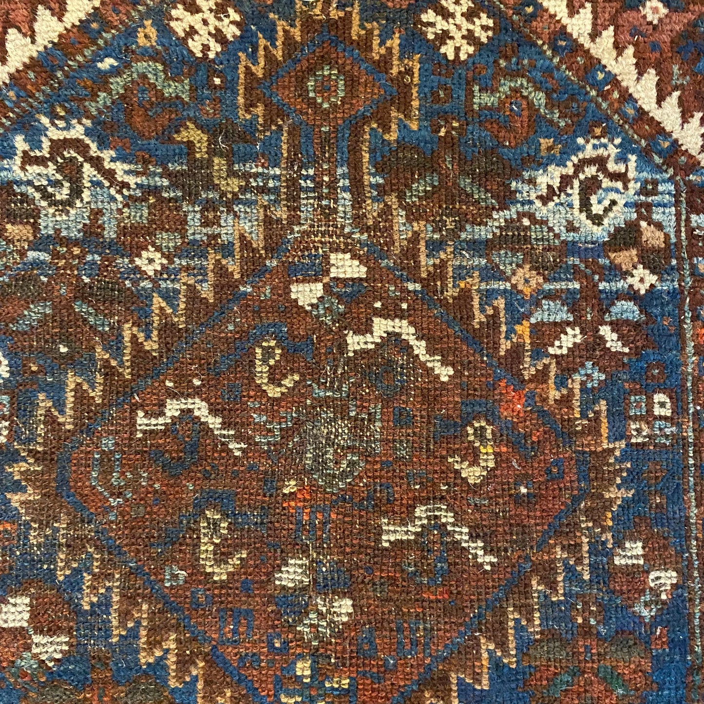 Vintage Rug, 3' 2 x 4' 7 Red Brown