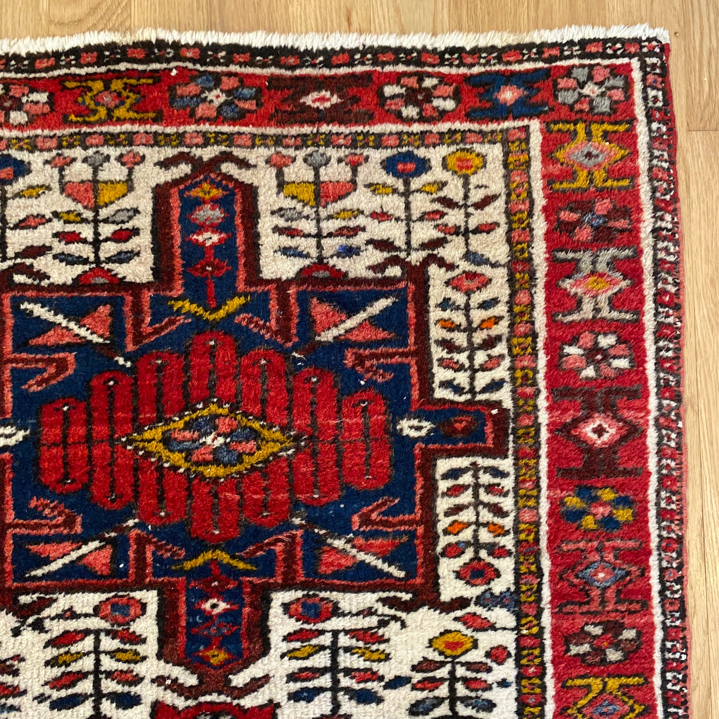 Vintage Rug, 2' 3 x 4' 1 White