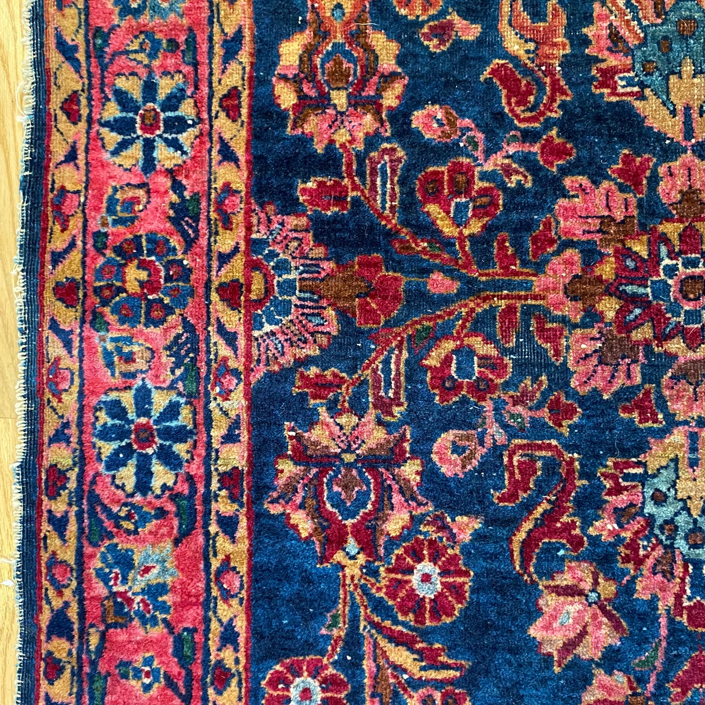Vintage Rug, 2' 7 x 5' 7 Blue
