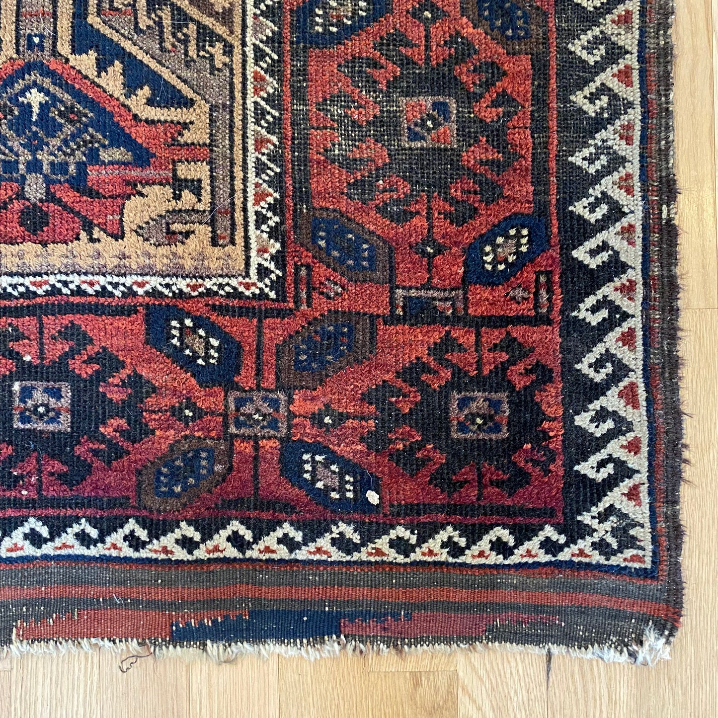 Antique Rug, 2' 9 x 4' 9 Tan