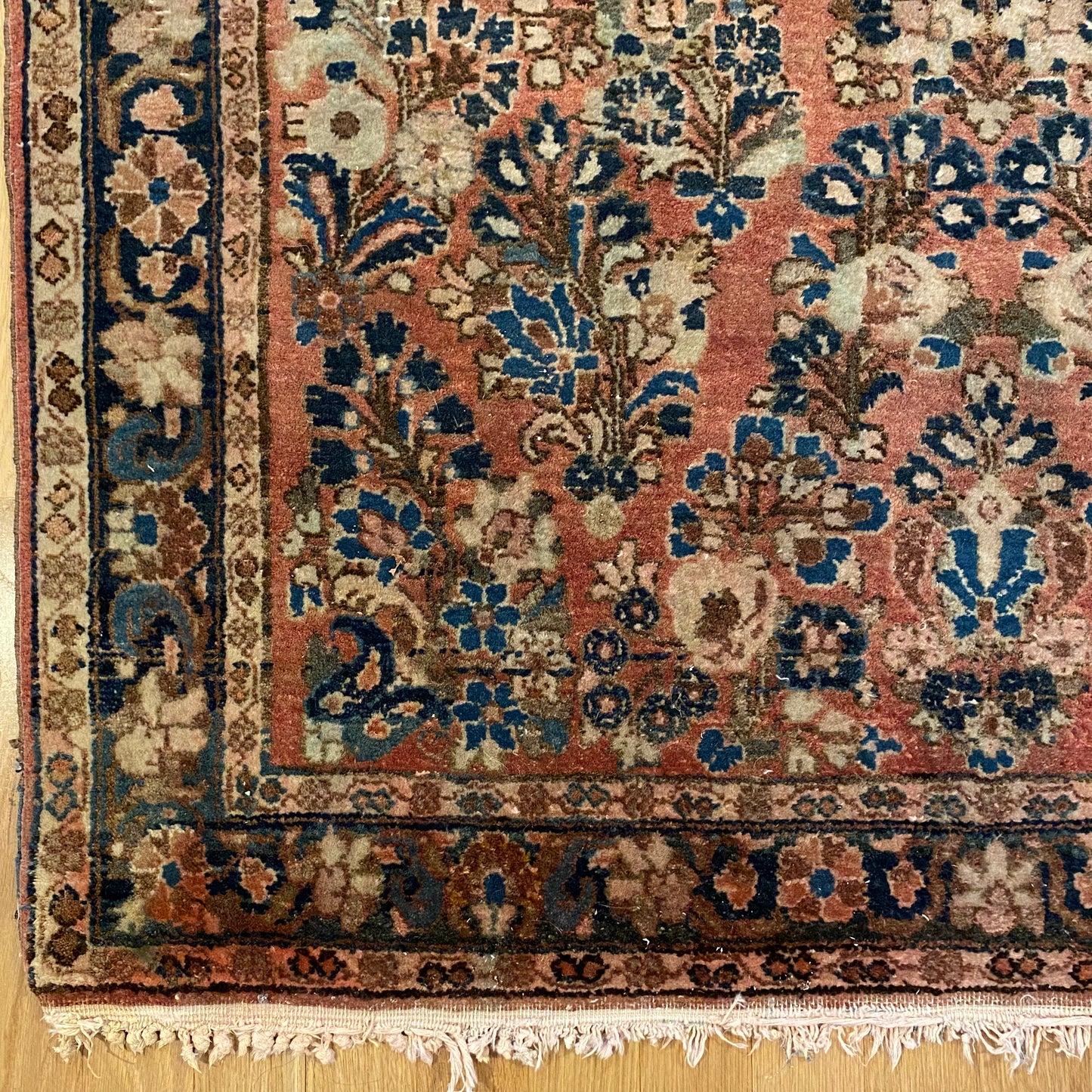 Vintage Rug, 3' 5 x 5' 5 Soft Red