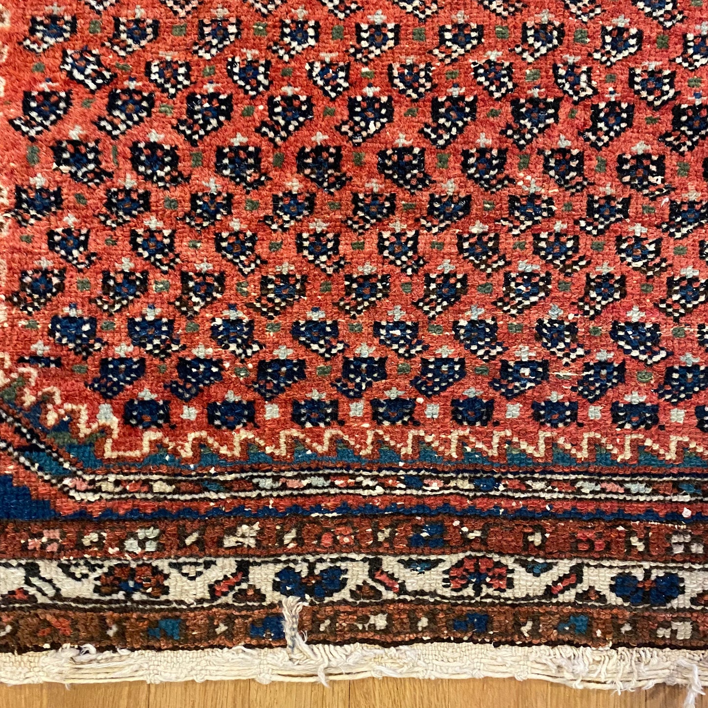Vintage Rug, 3' 4 x 4' 10 Red