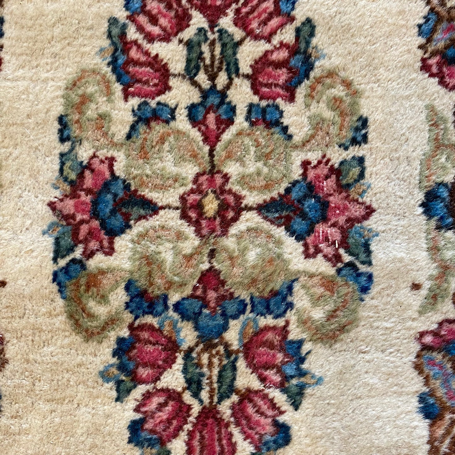 Vintage Rug, 2' x 4' 2 White