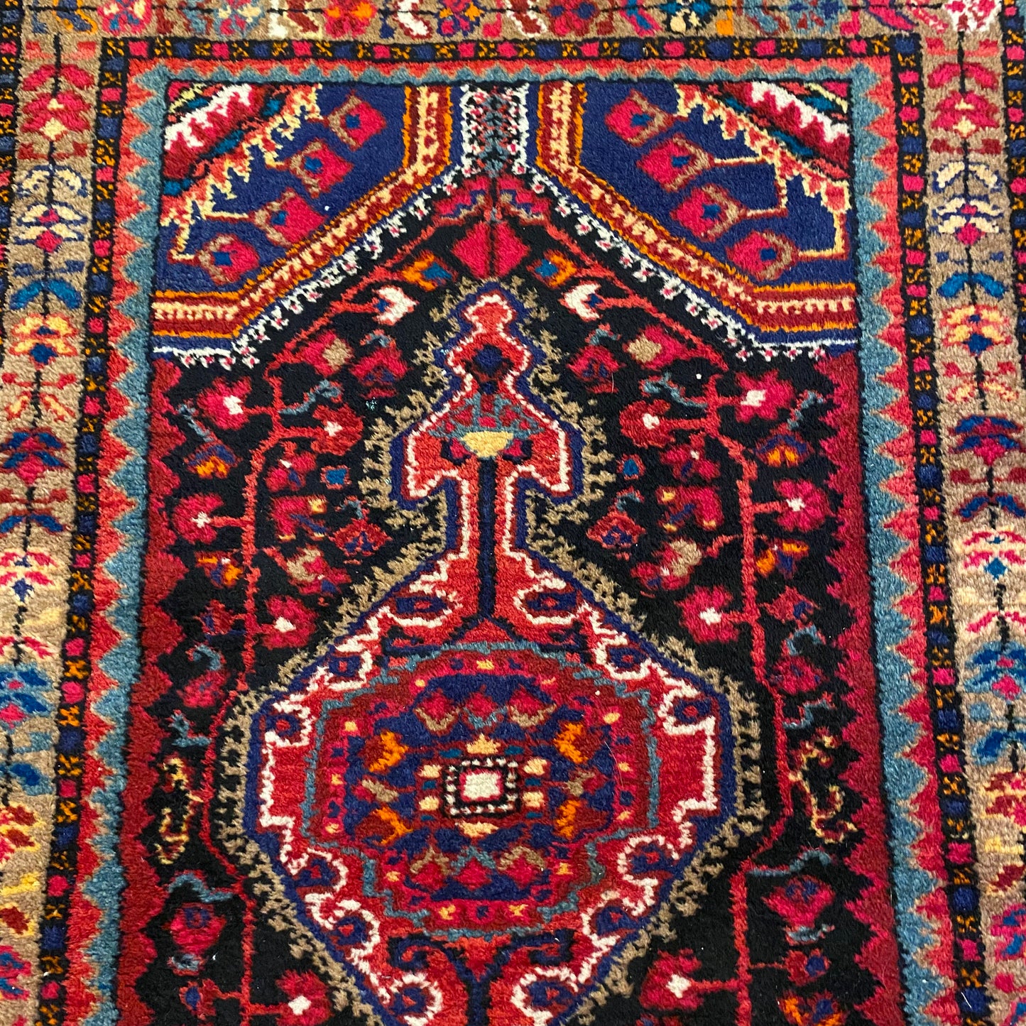 Vintage Rug, 2' 9 x 4' 2 Dark Blue