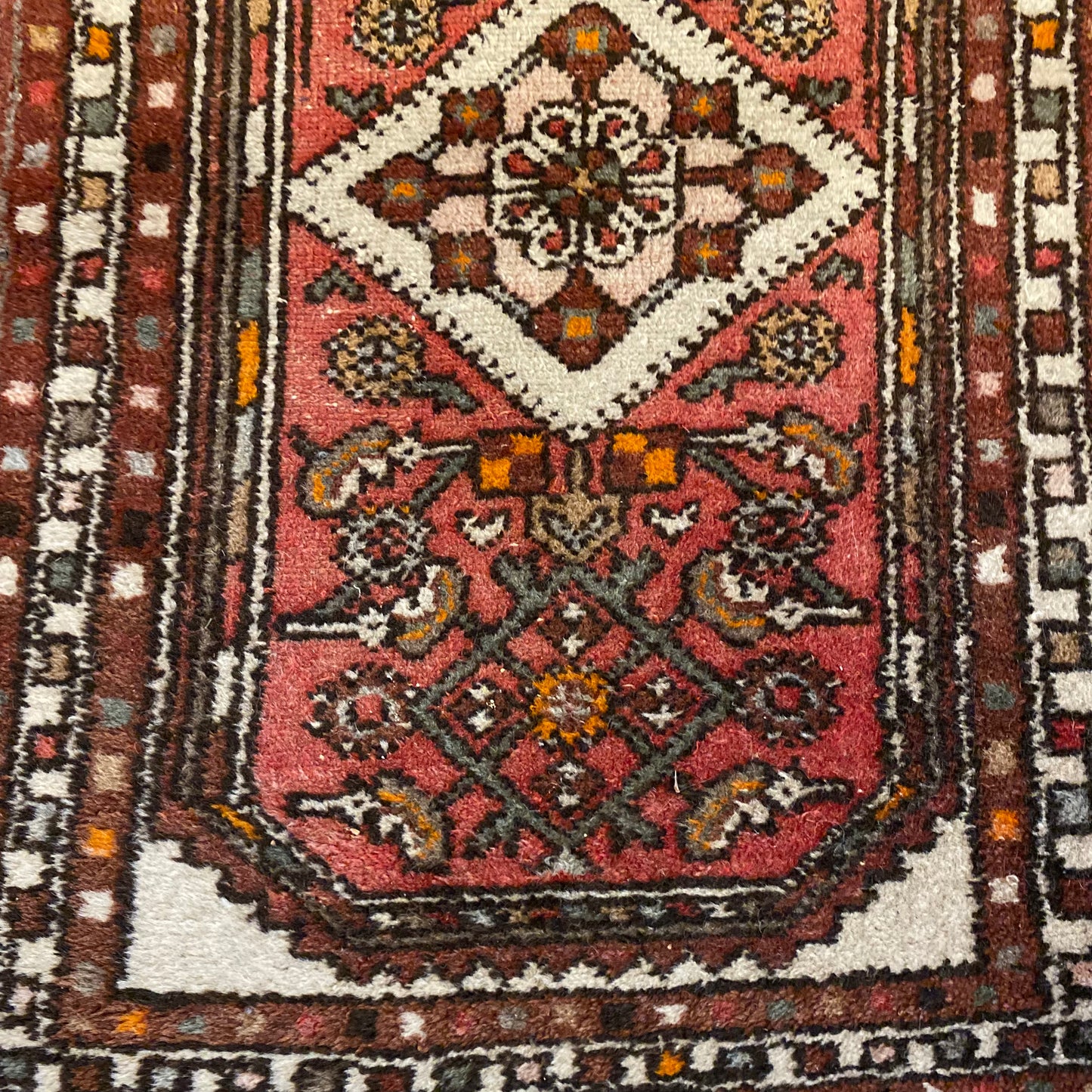 Vintage Rug, 2' 1 x 3' 2 Soft Red