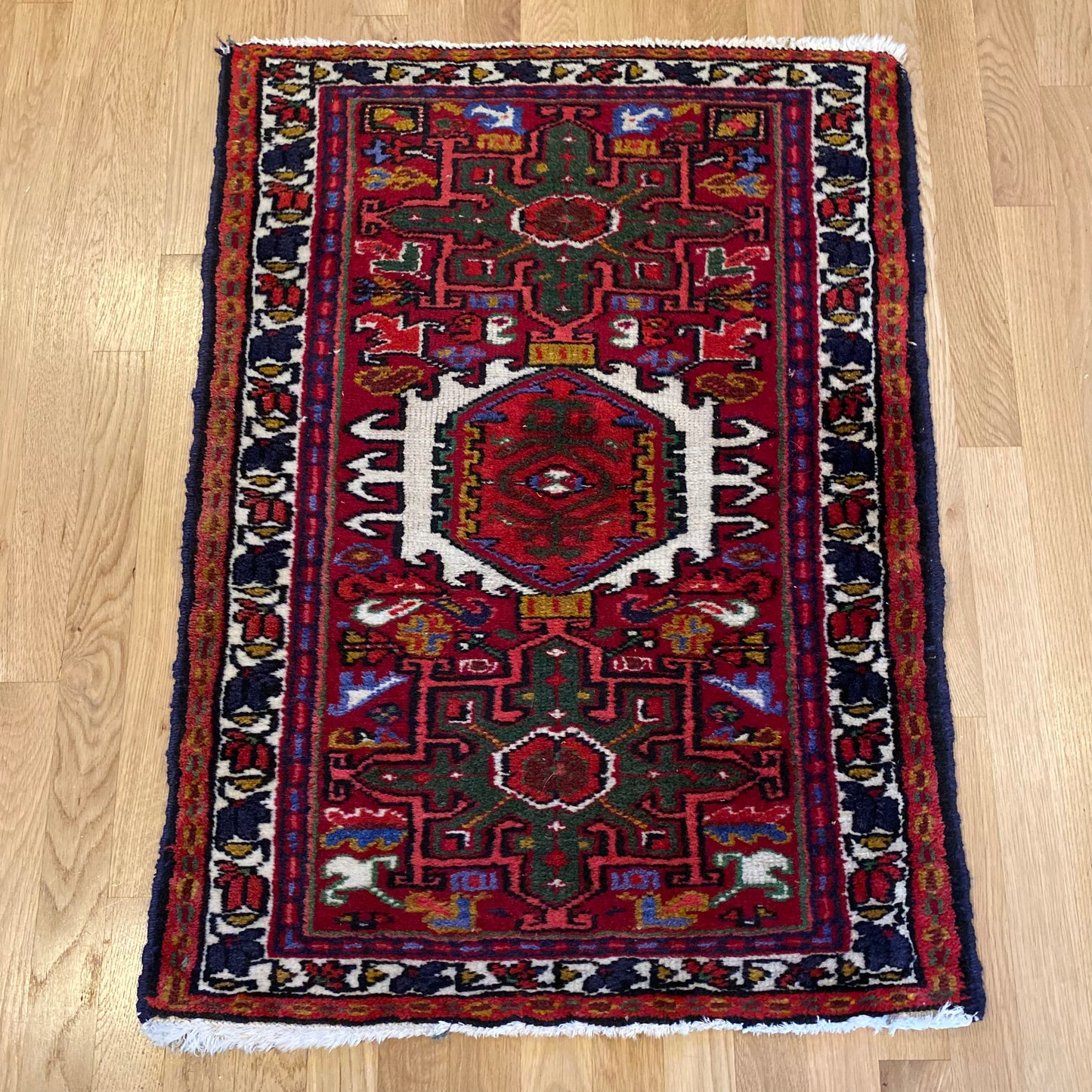 Vintage Rug, 2' 3 x 3' 1 Red
