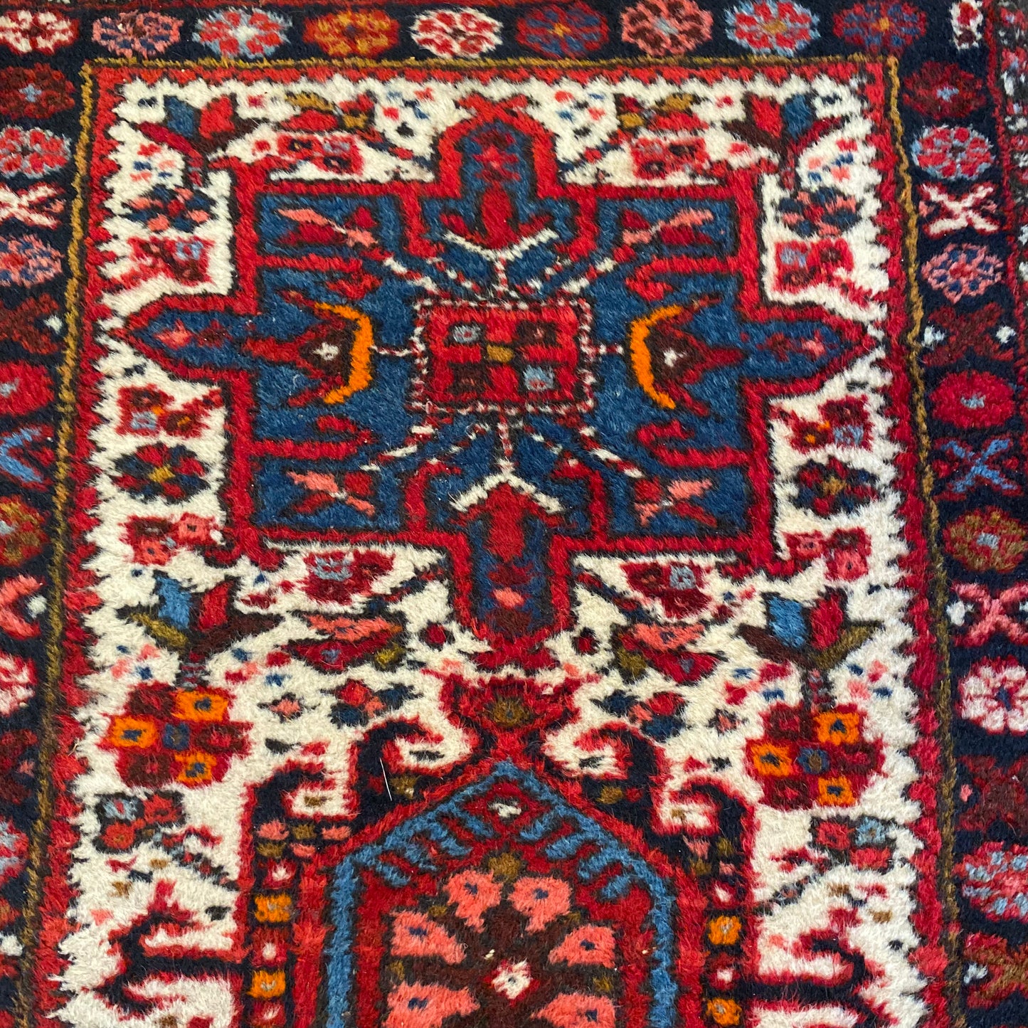 Vintage Rug, 2' 1 x 5' 9 White