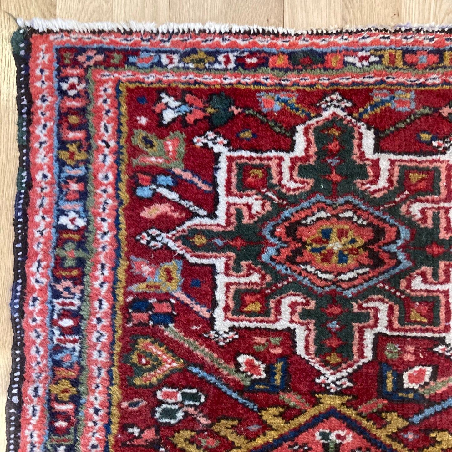 Vintage Rug, 2' 2 x 2' 10 Red