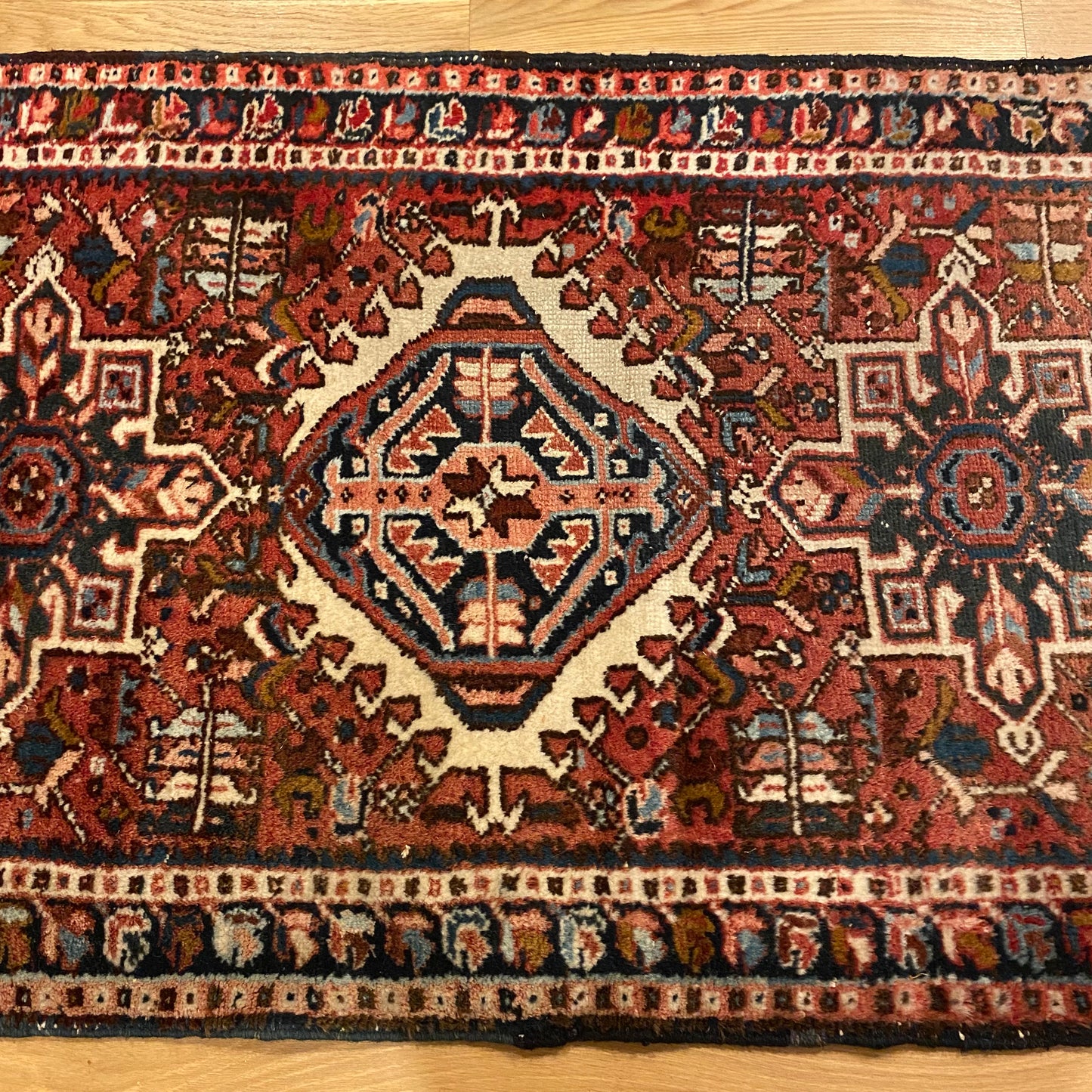 Vintage Rug, 2' 5 x 4' Red