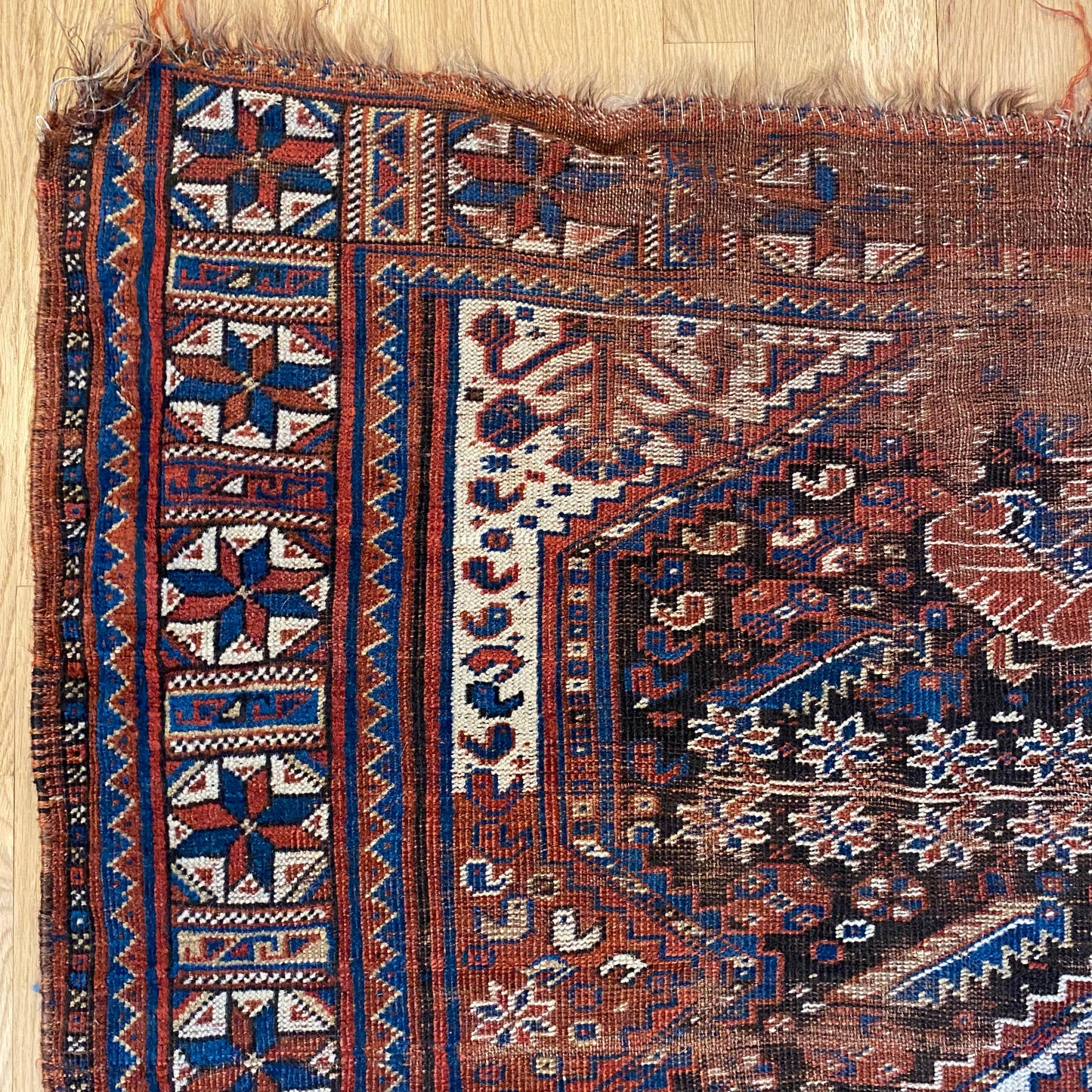 Antique Rug, 4' 8 x 5' 10 Brown