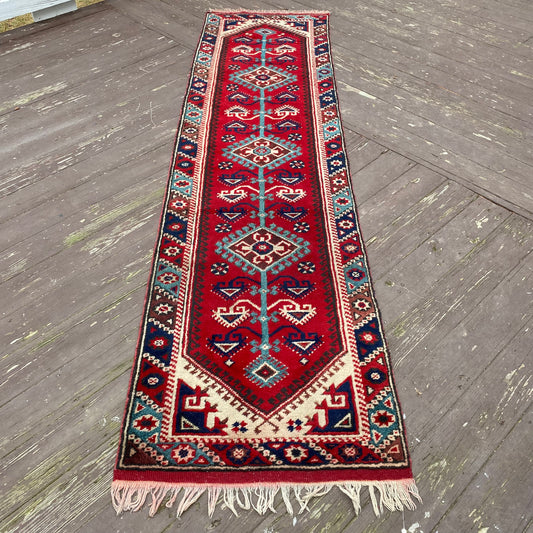 Vintage Rug, 2' 5 x 9' 8 Red