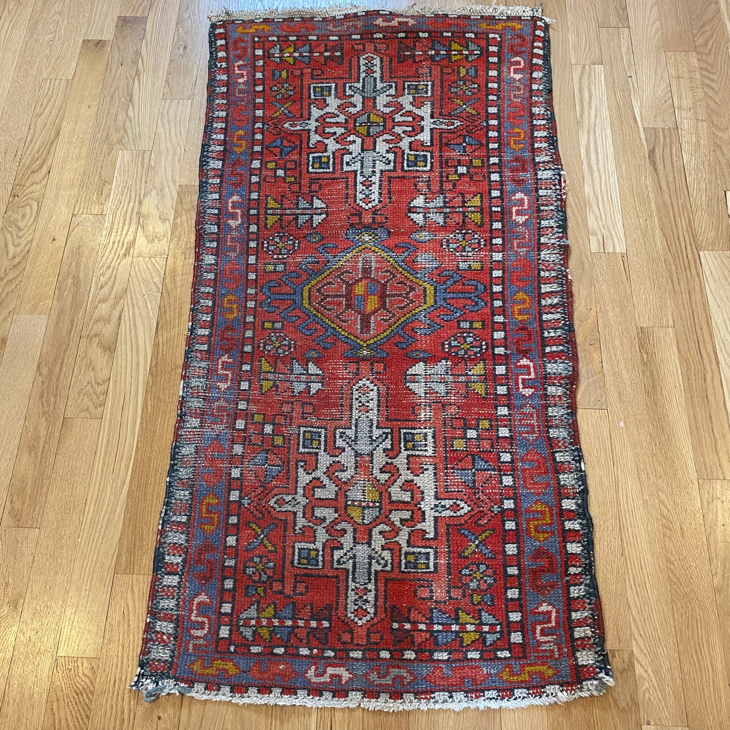 Vintage Rug, 2' 1 x 4' Red