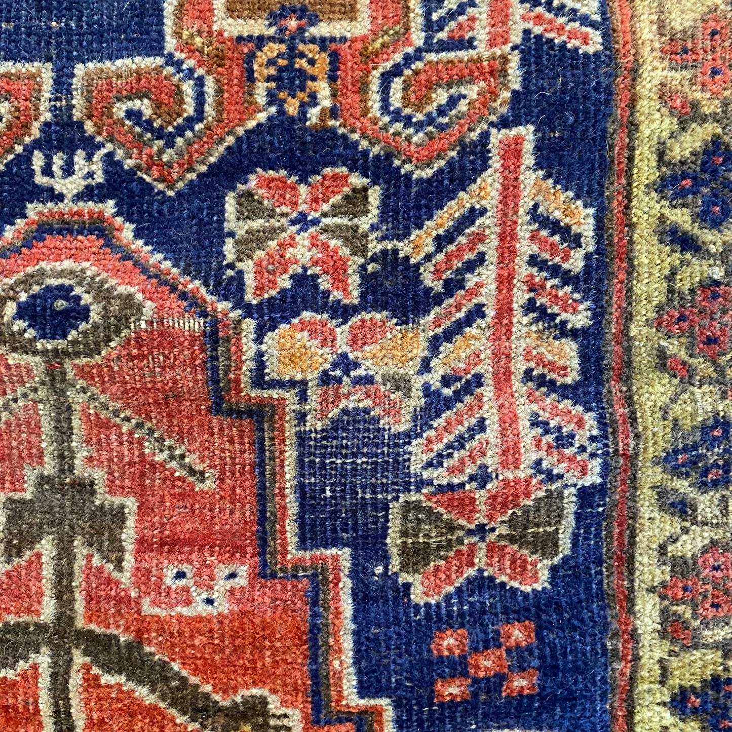 Vintage Rug, 3' 5 x 6' 6 Blue