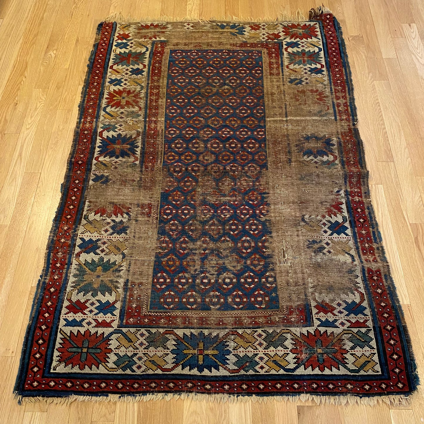 Antique Rug, 3' 6 x 5' 2 Blue