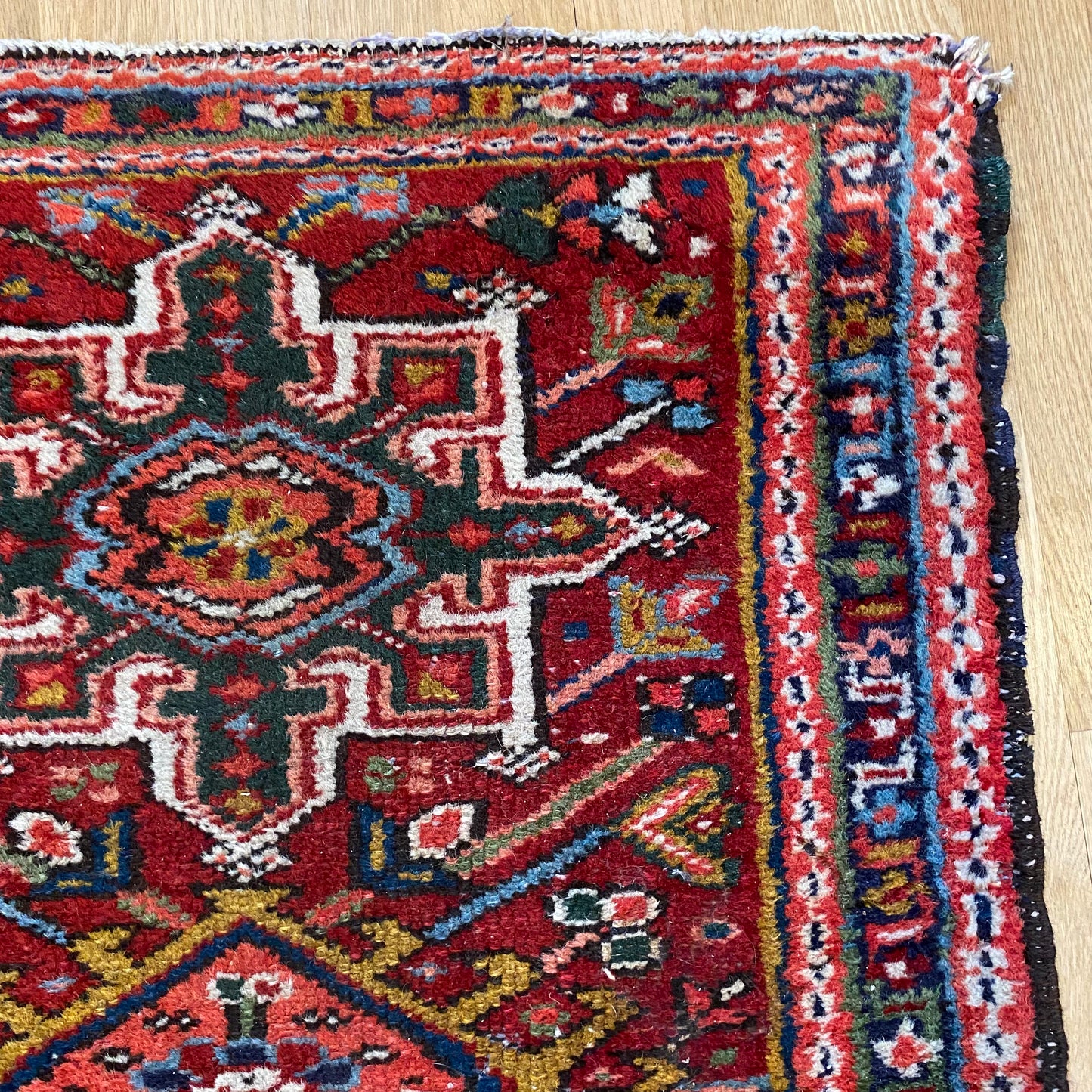 Vintage Rug, 2' 2 x 2' 10 Red