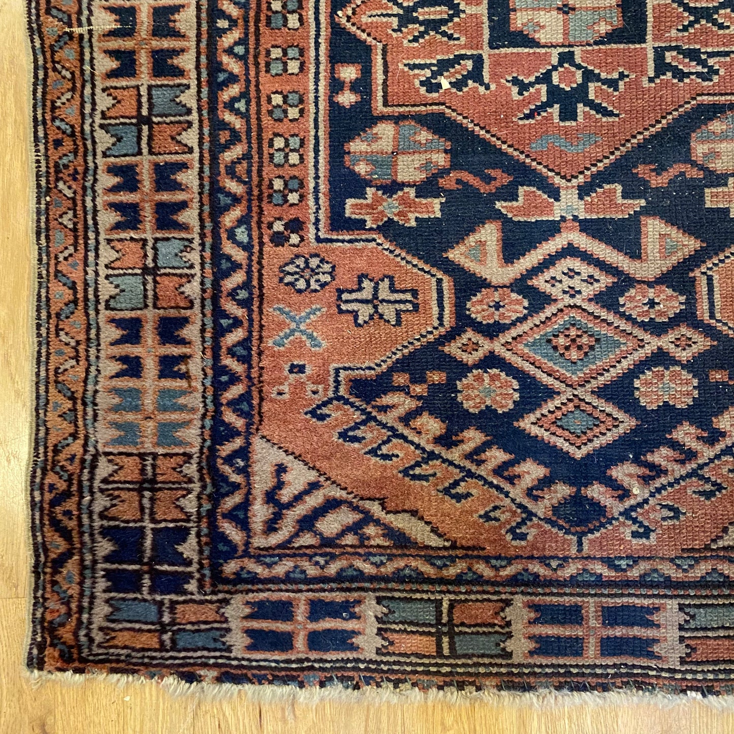 Vintage Rug, 3' 1 x 3' 9 Purple
