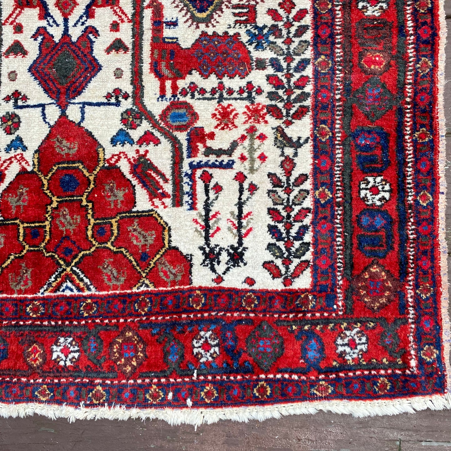 Vintage Rug, 3' x 4' 2 White - Jessie's Oriental Rugs