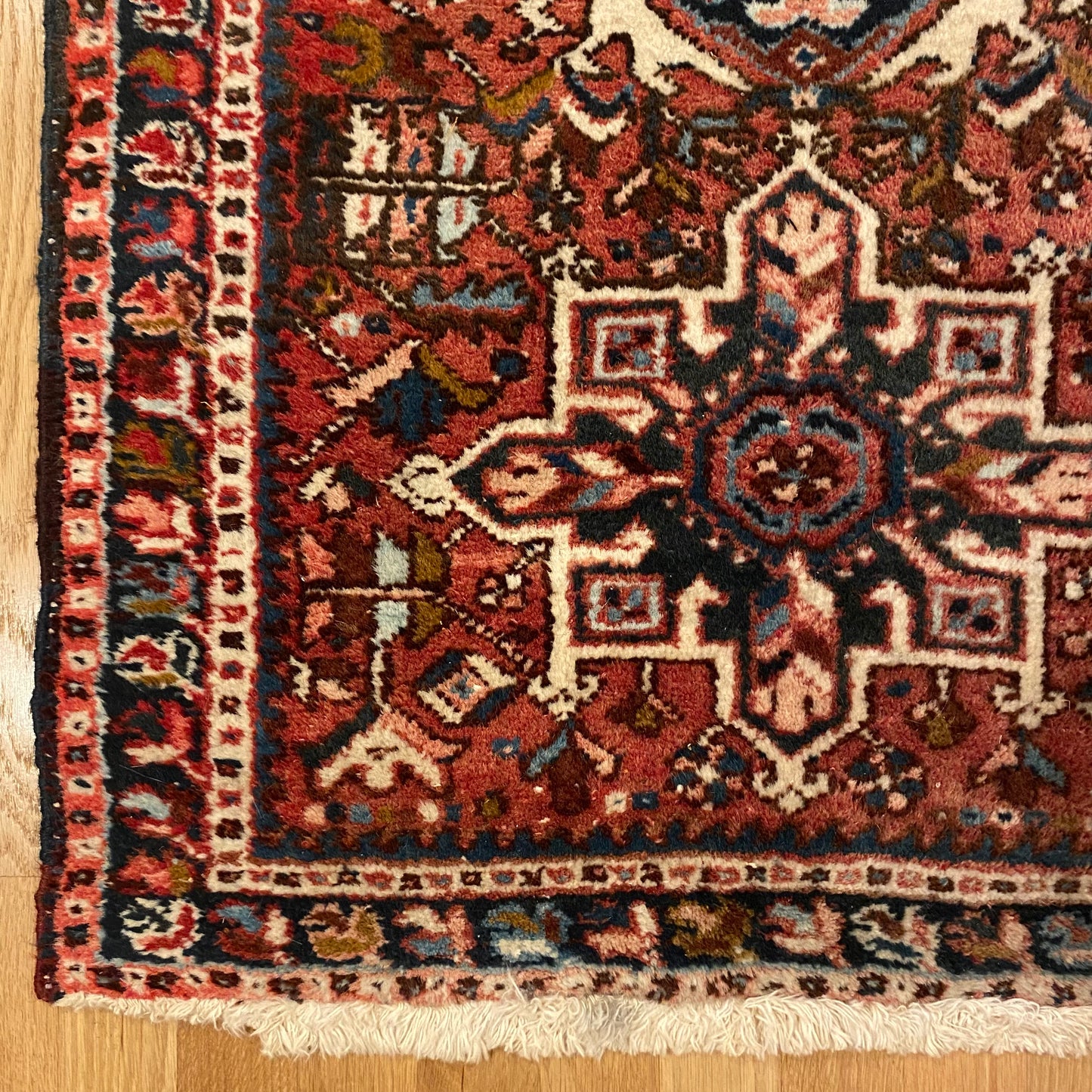 Vintage Rug, 2' 5 x 4' Red